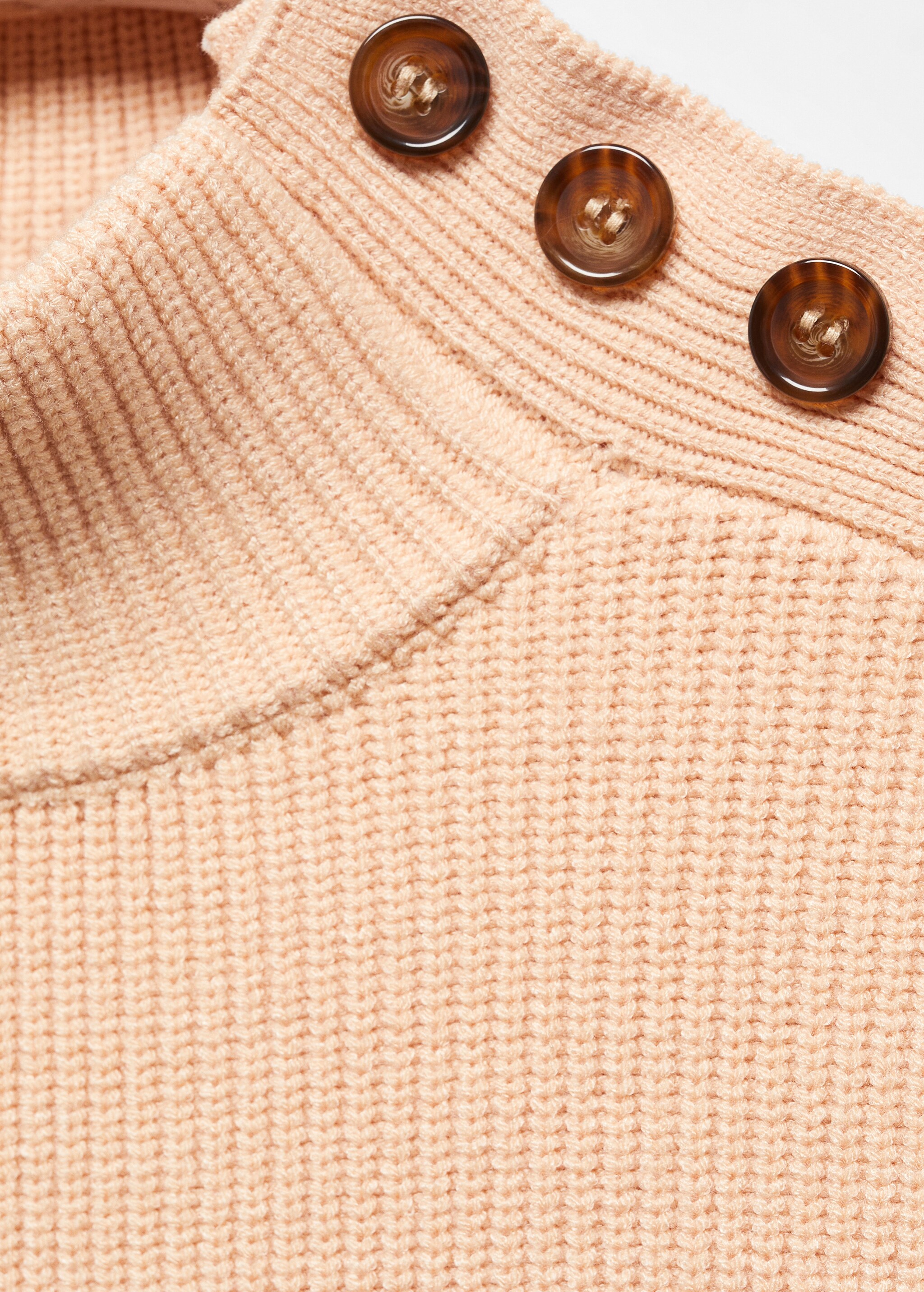 Shouder buttons ribbed sweater - Details of the article 8