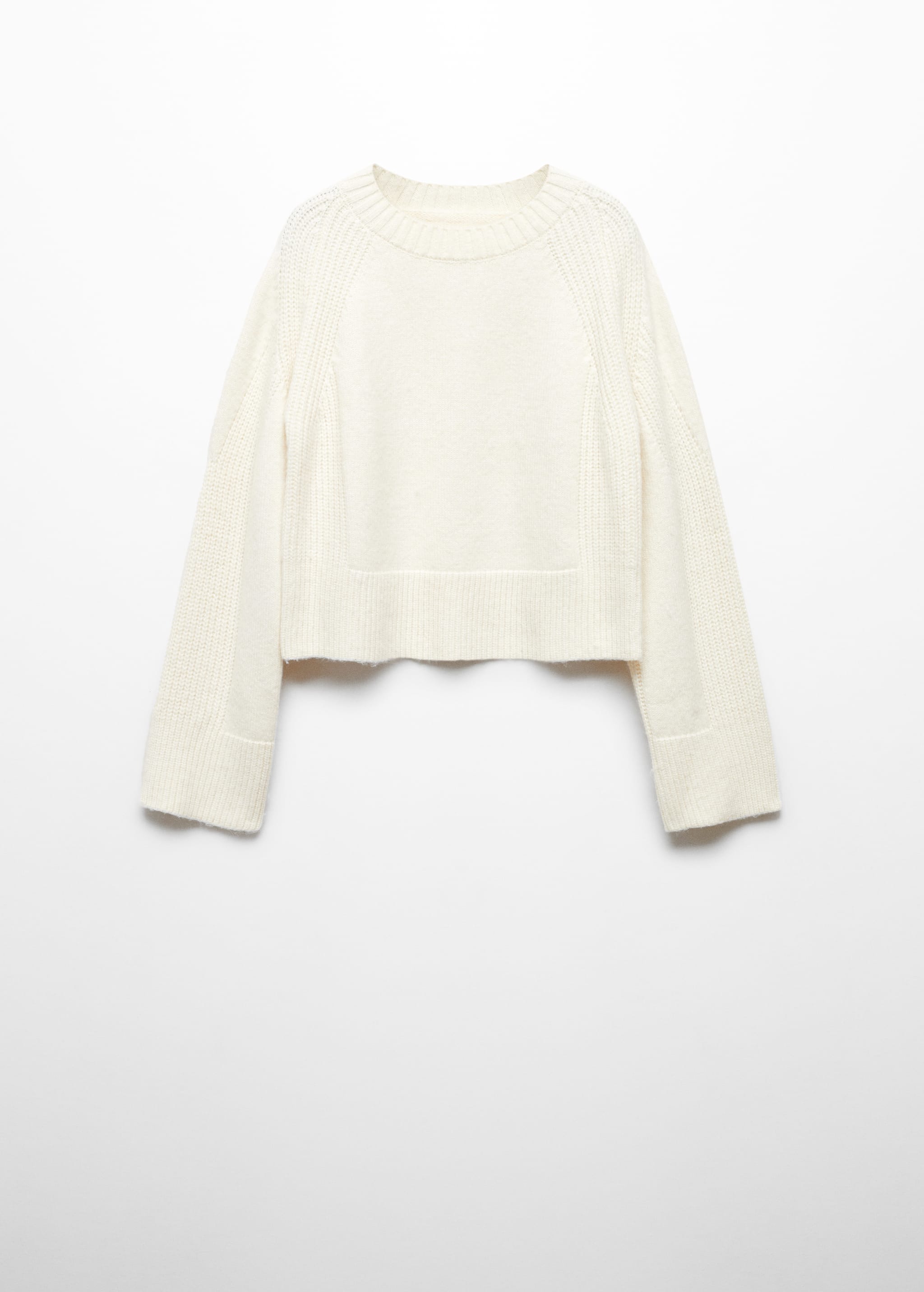 Round-neck knitted sweater  - Article without model