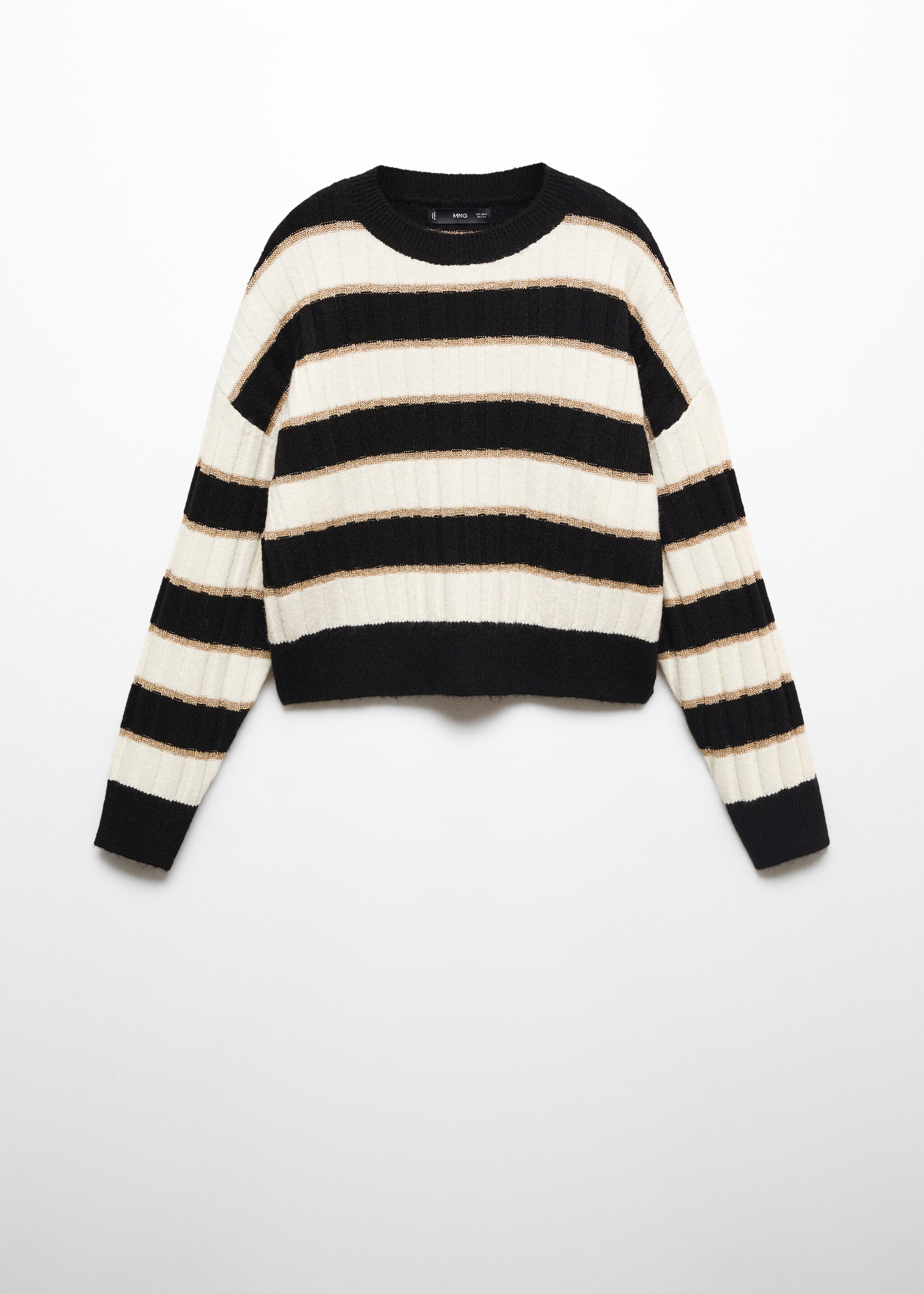 Lurex details striped sweater - Article without model