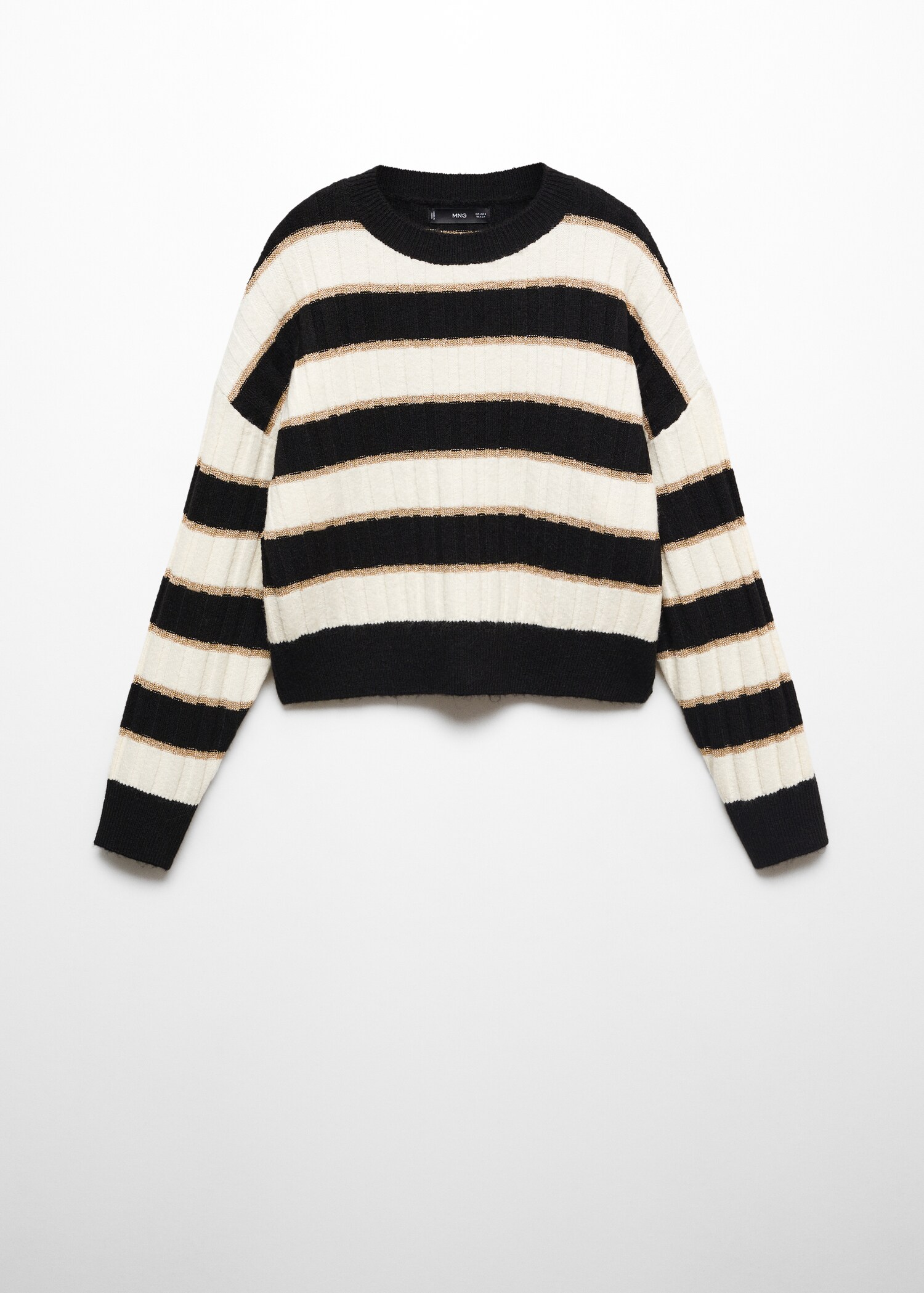 Lurex details striped sweater - Article without model