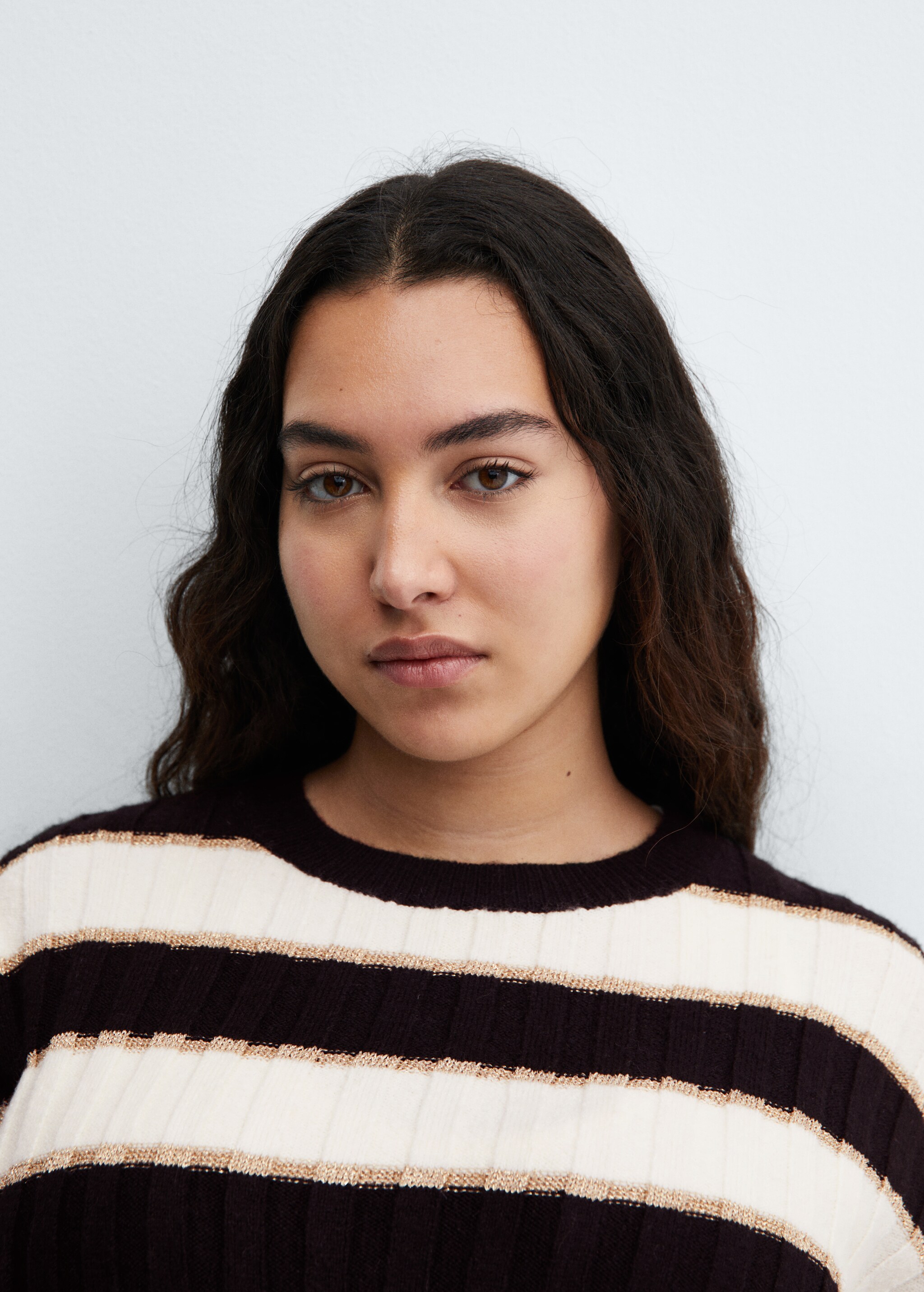 Lurex details striped sweater - Details of the article 4