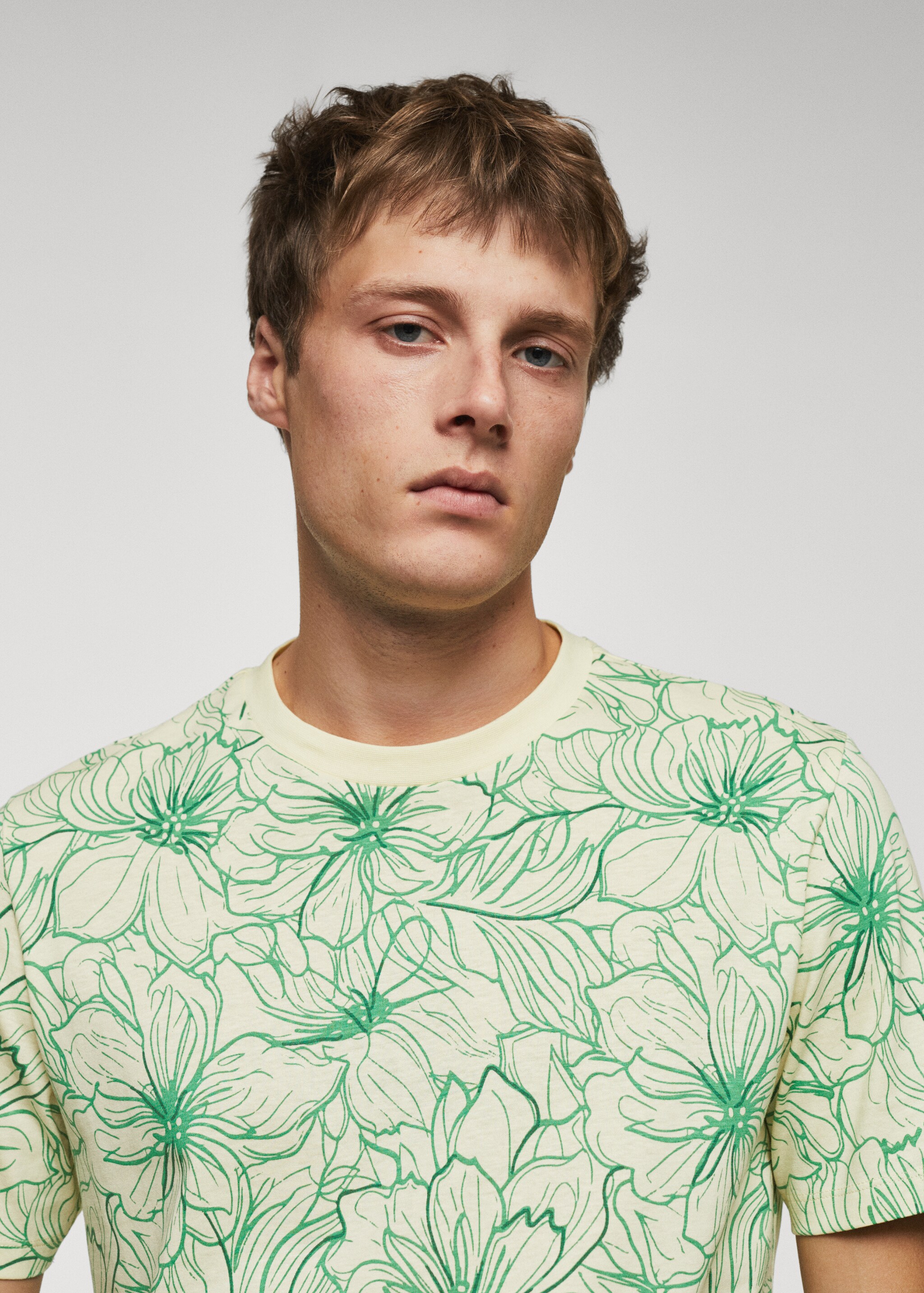 Floral print T-shirt - Details of the article 1