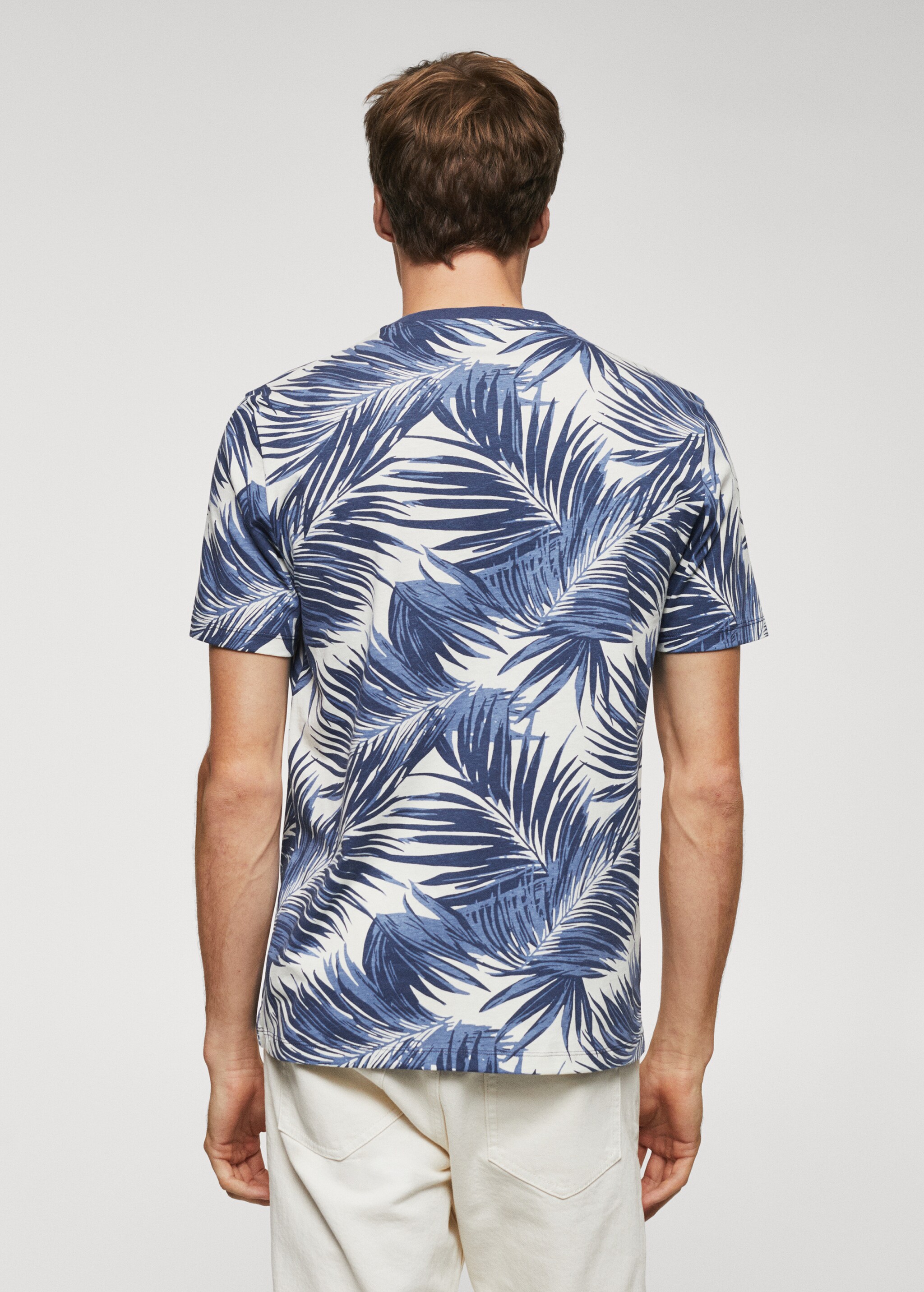 Slim-fit palm-print shirt - Reverse of the article