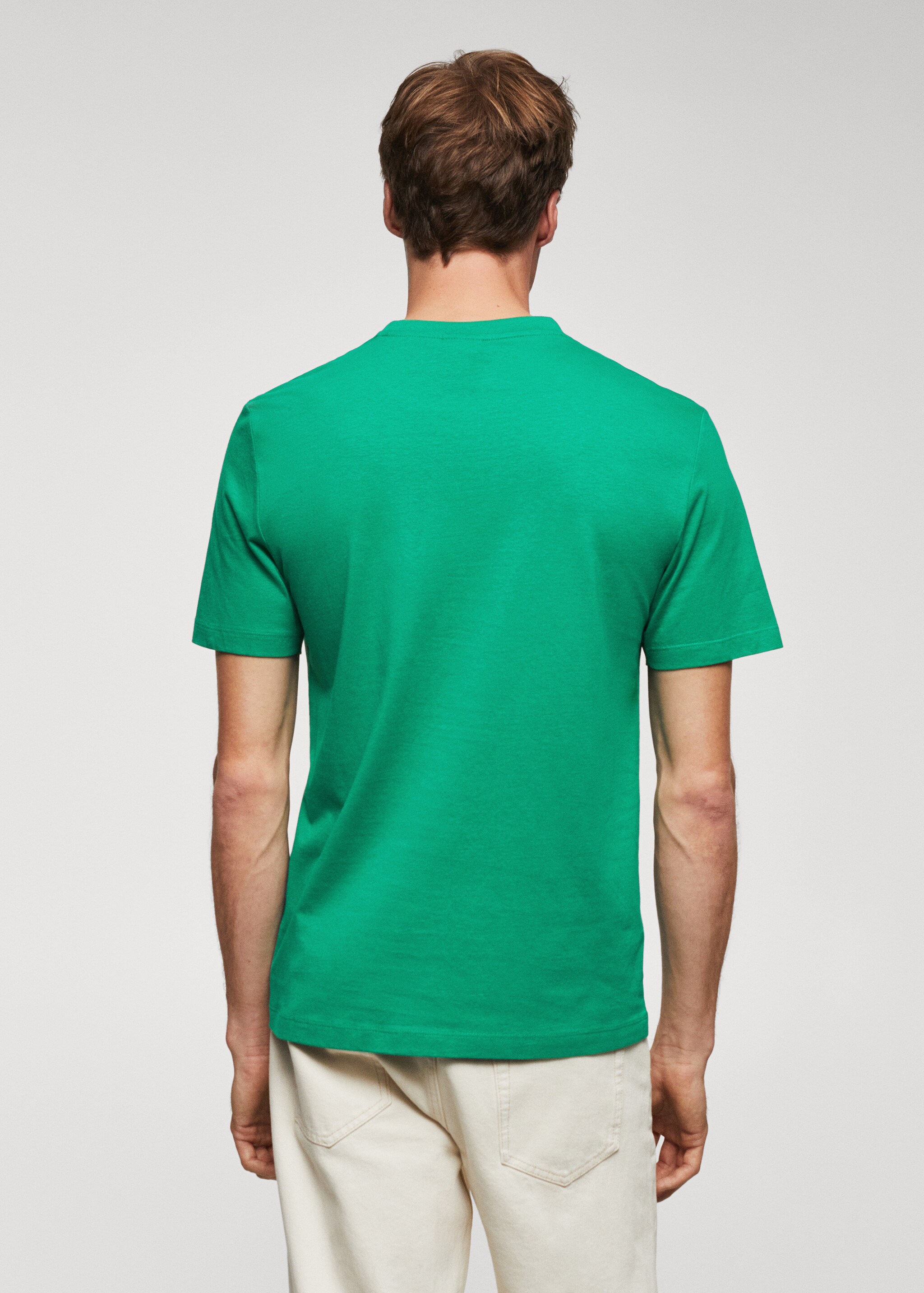 100% cotton t-shirt with logo - Reverse of the article