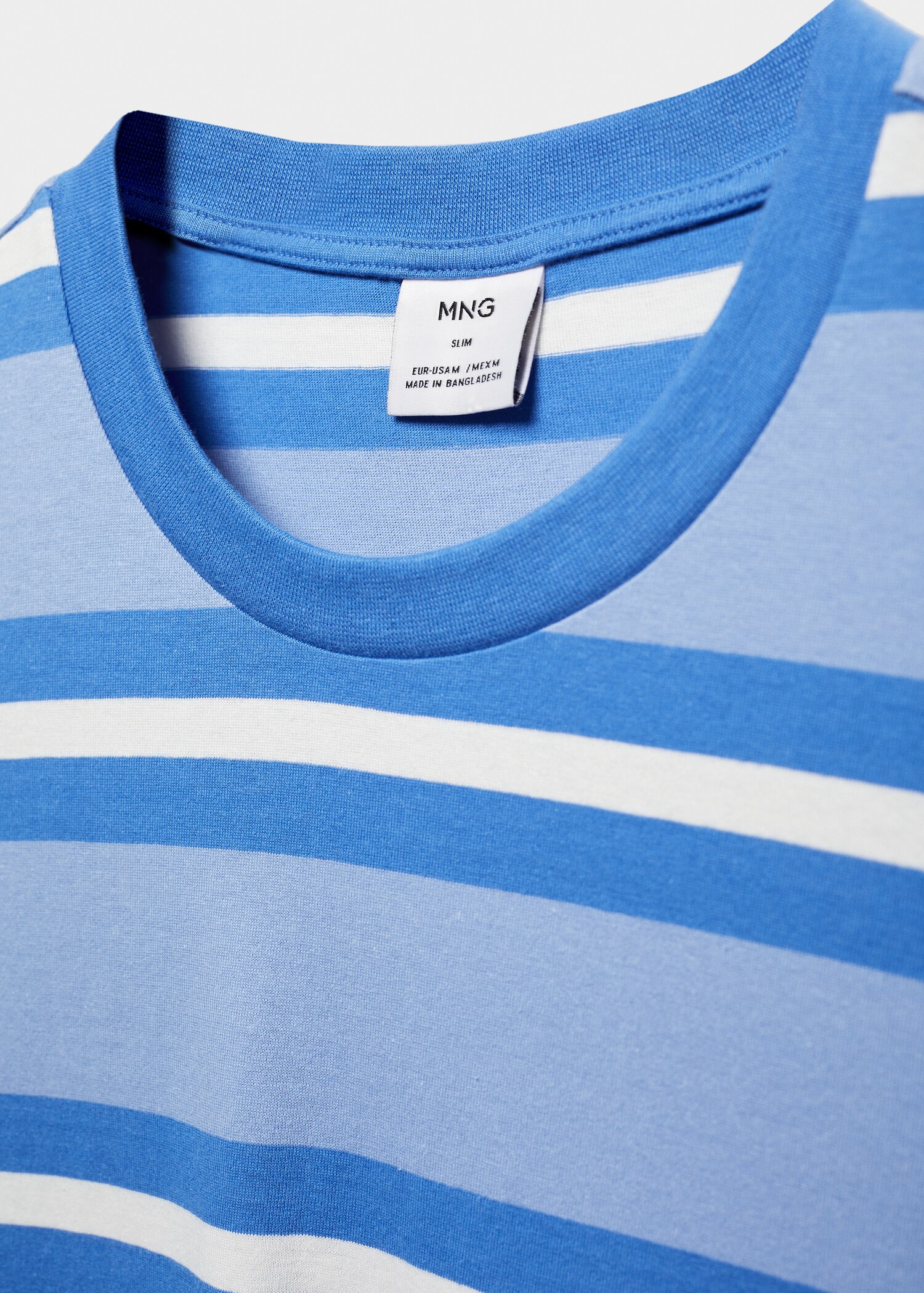 Striped 100% cotton t-shirt - Details of the article 8