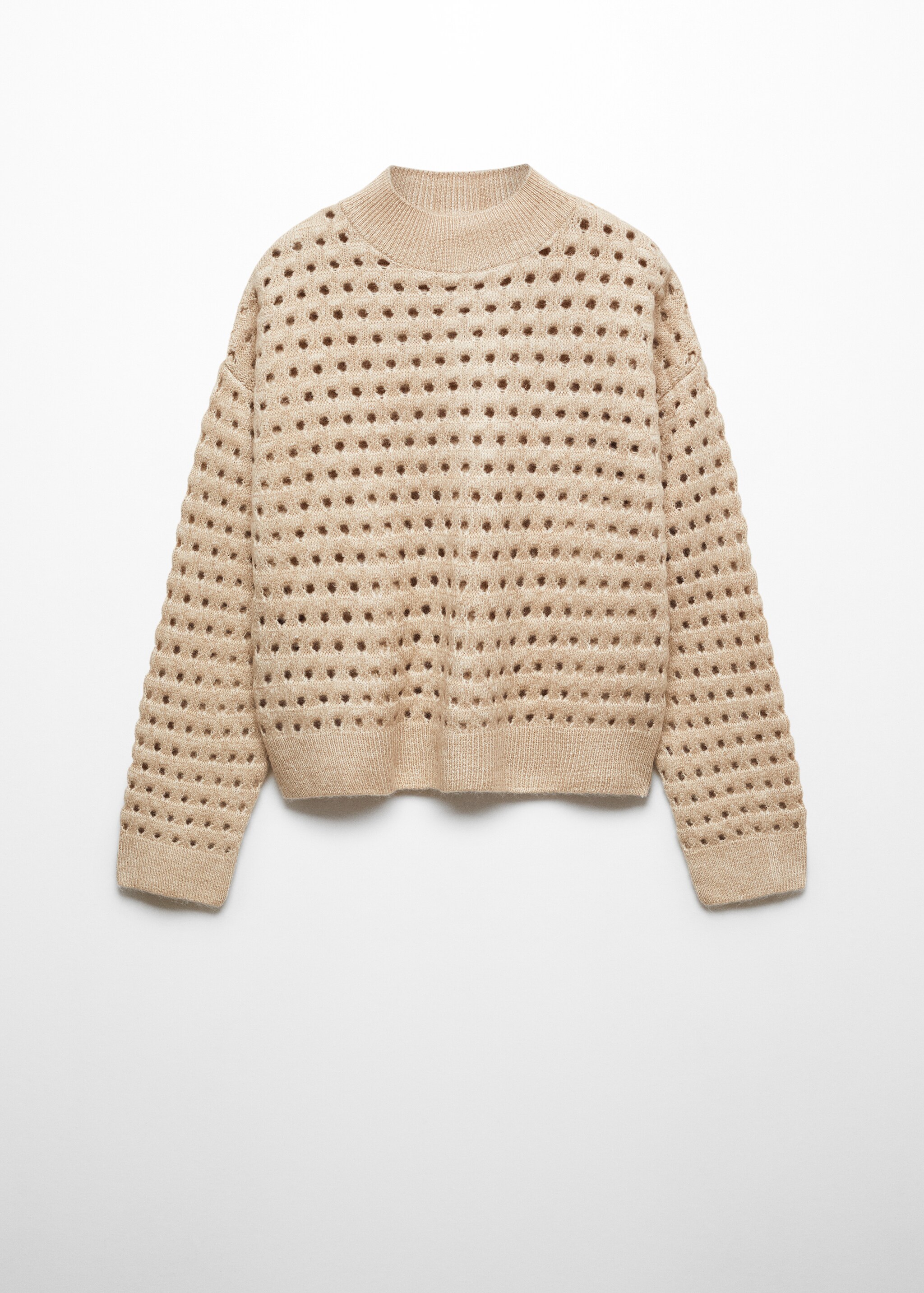 Knitted jumper with openwork details - Article without model