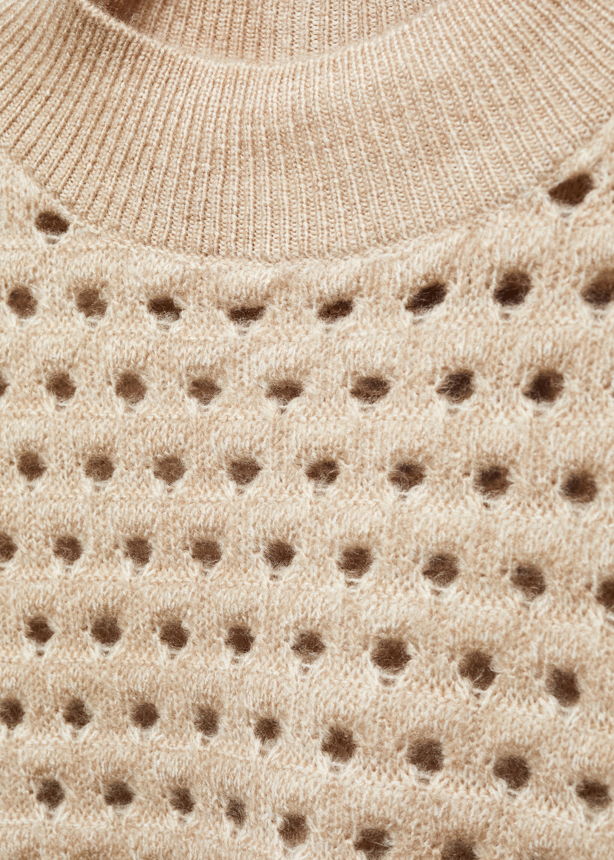 Knitted sweater with openwork details - Details of the article 8