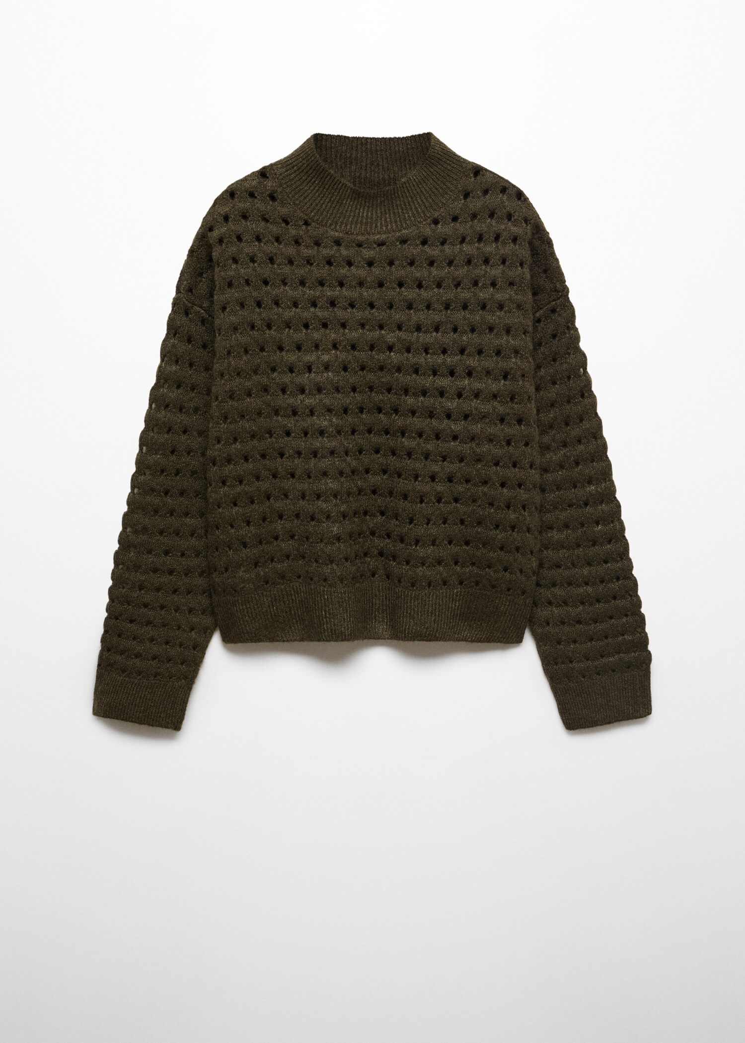 Knitted sweater with openwork details - Article without model