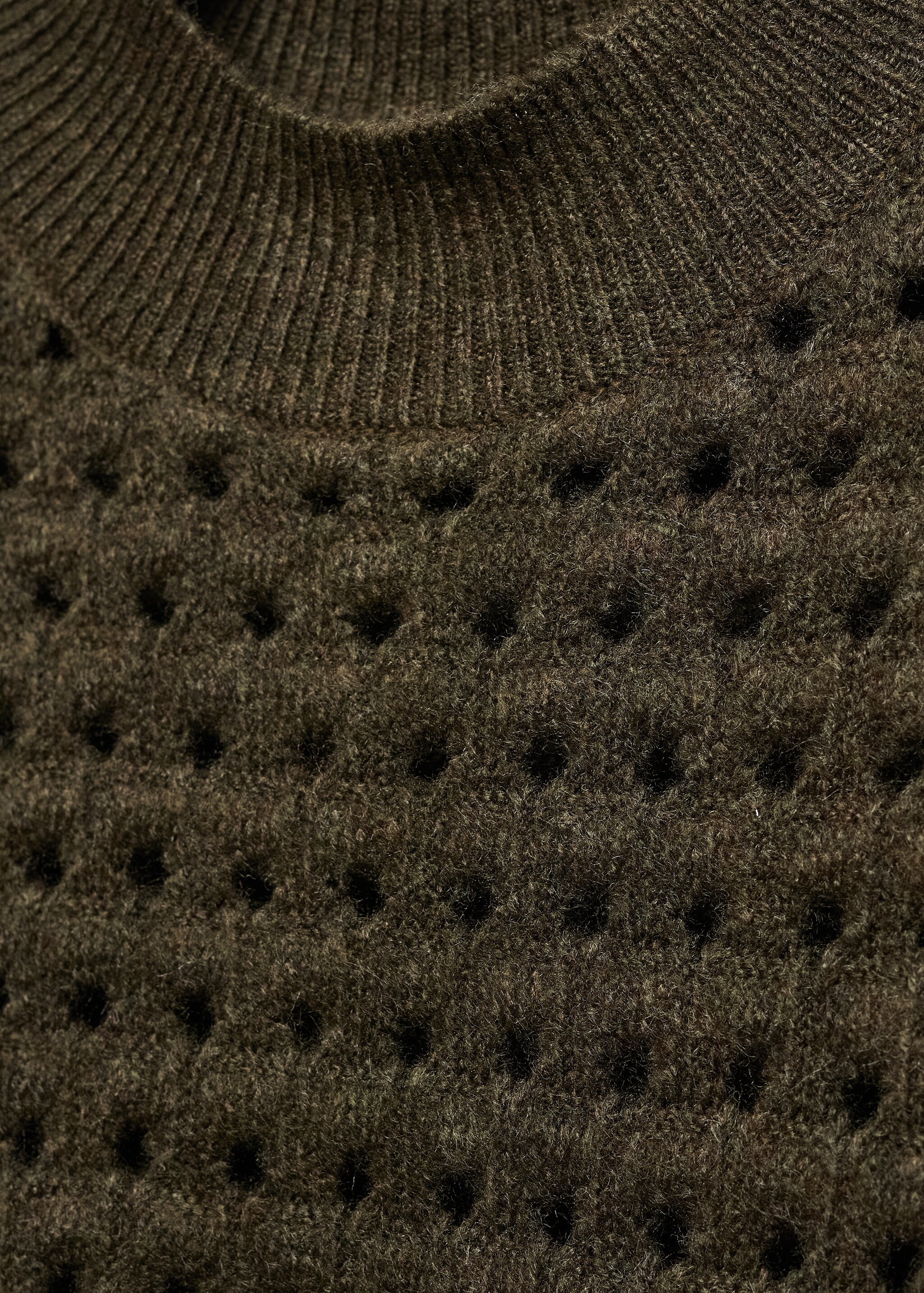 Knitted sweater with openwork details - Details of the article 8
