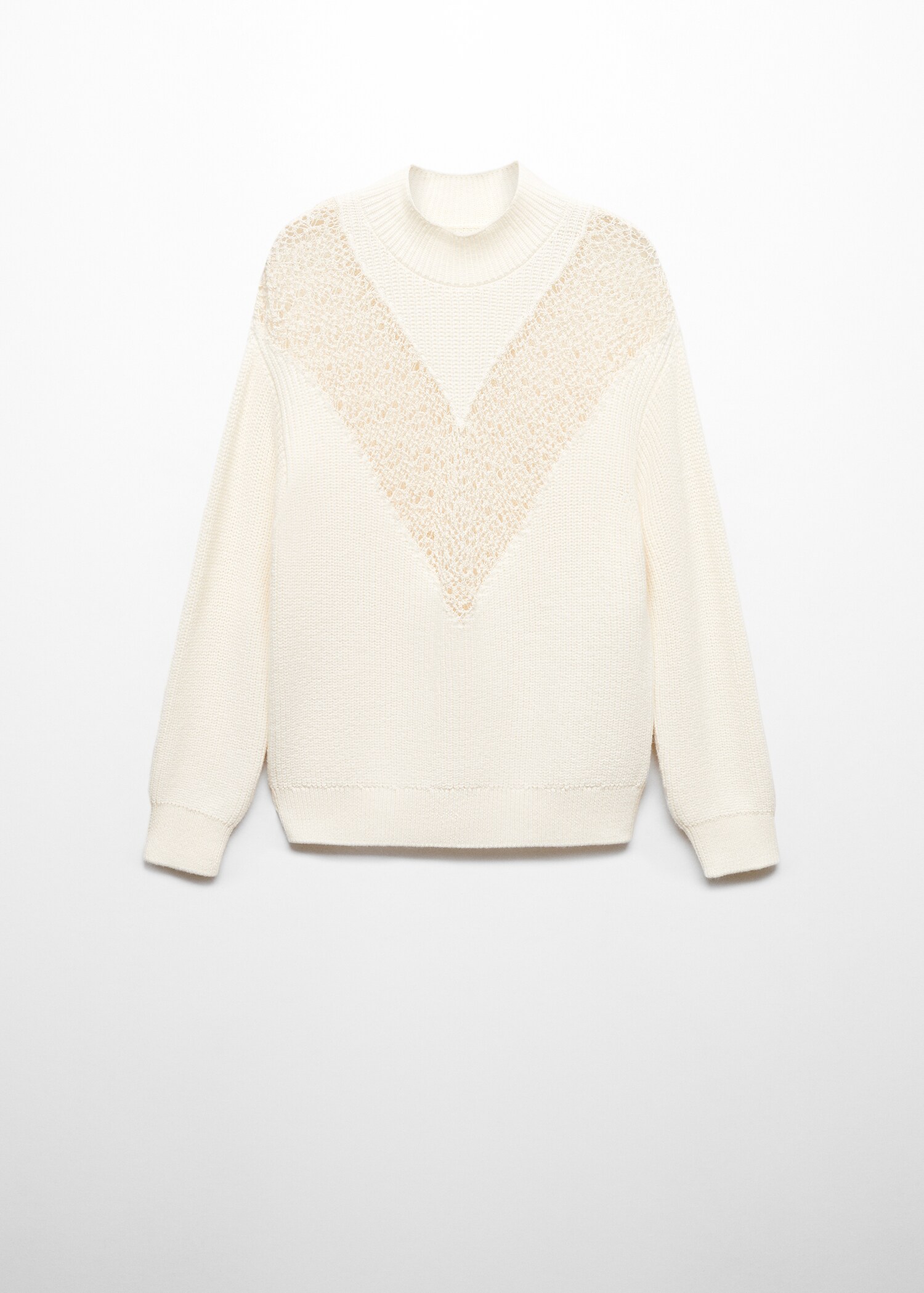 Knitted jumper with openwork details - Article without model