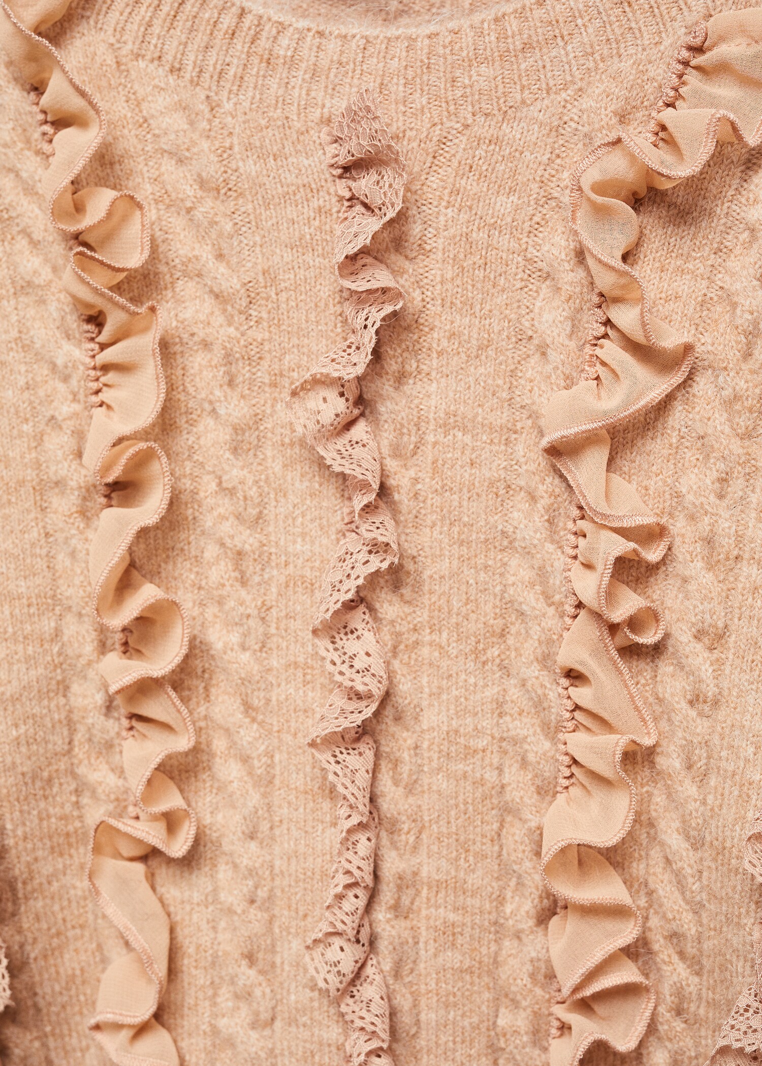 Ruffled crop sweater - Details of the article 8