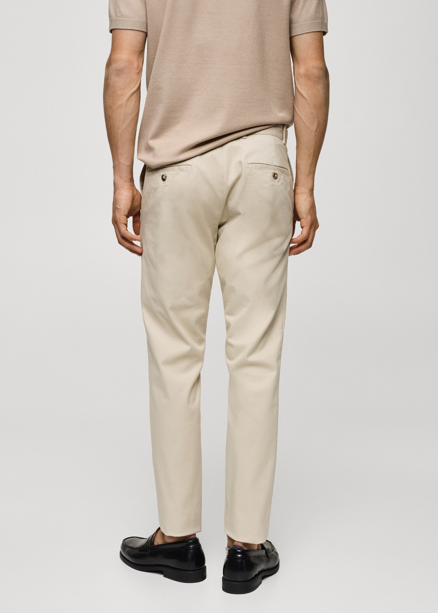 Pantalon chino slim fit serge - Verso de l’article