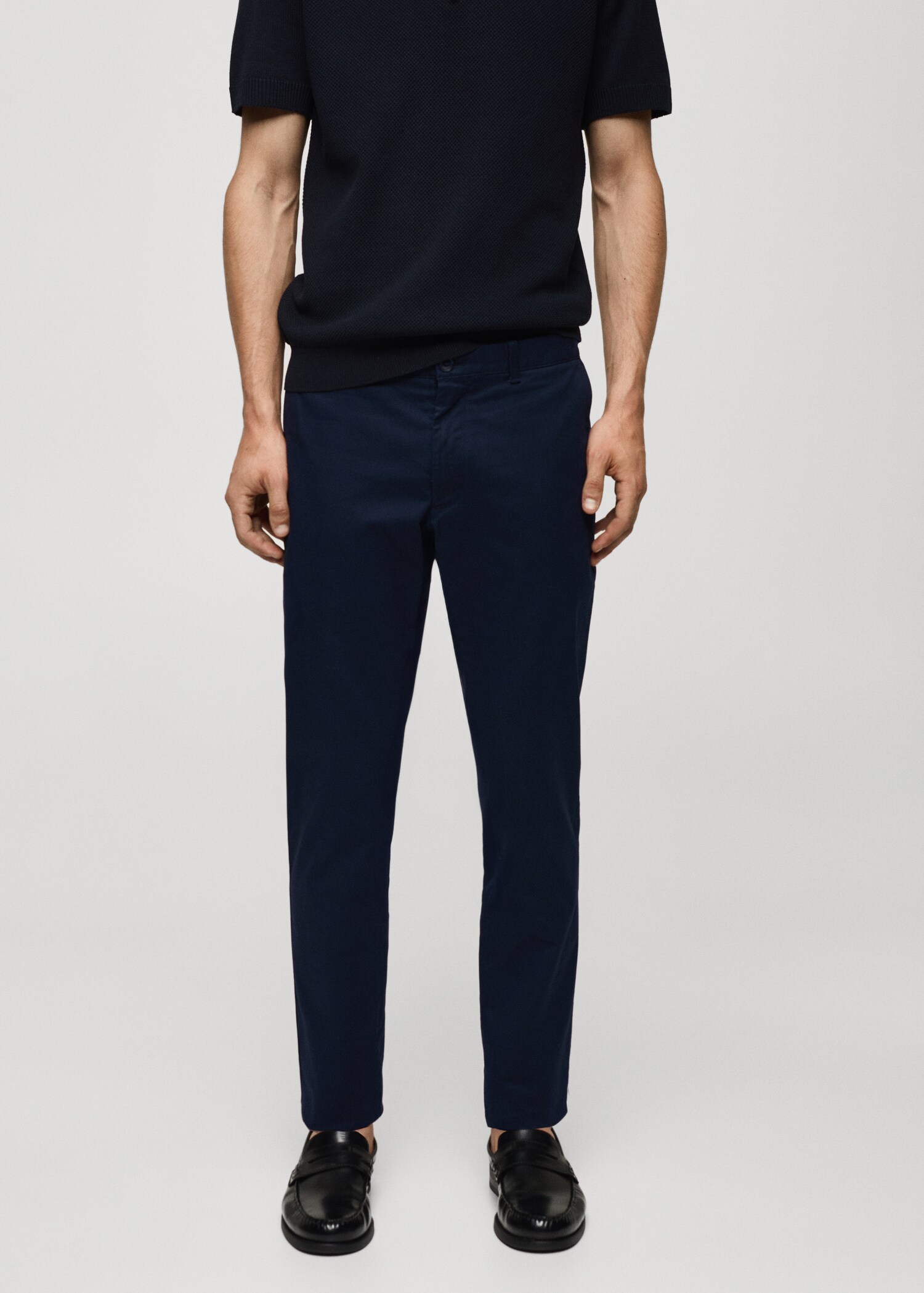 Pantalon chino slim fit serge - Plan moyen