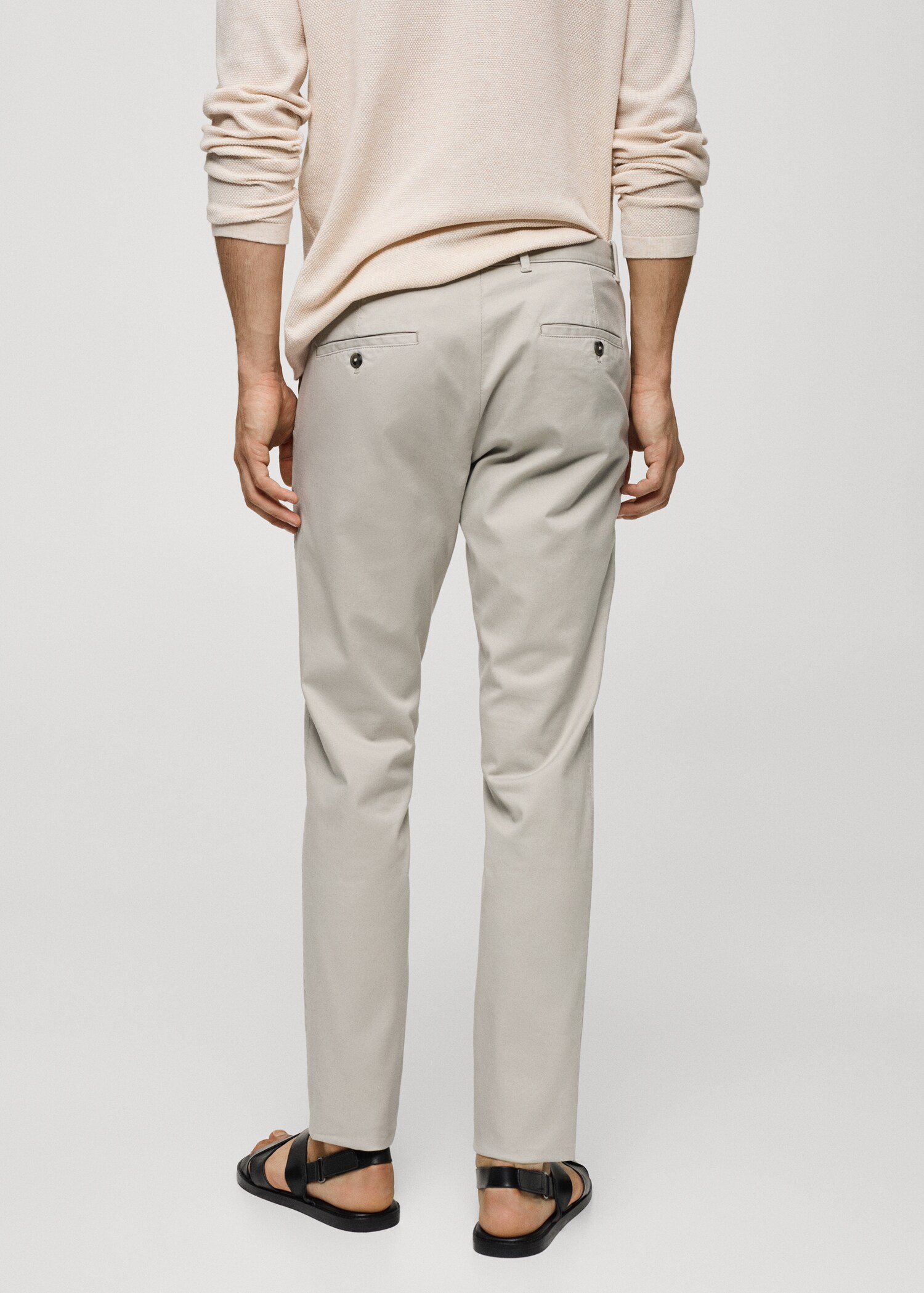 Pantalon chino slim fit serge - Verso de l’article