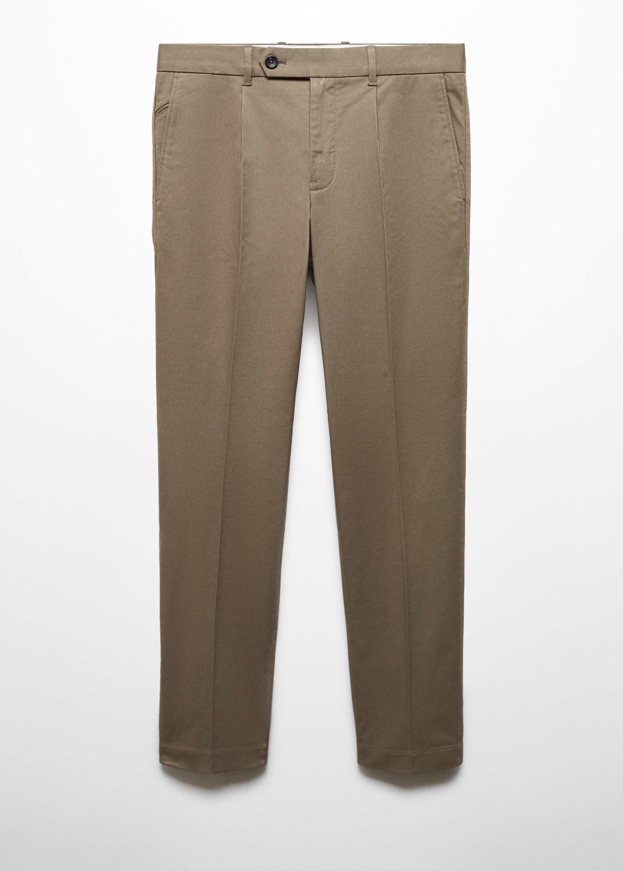 Pantalon coton slim-fit pinces - Article sans modèle