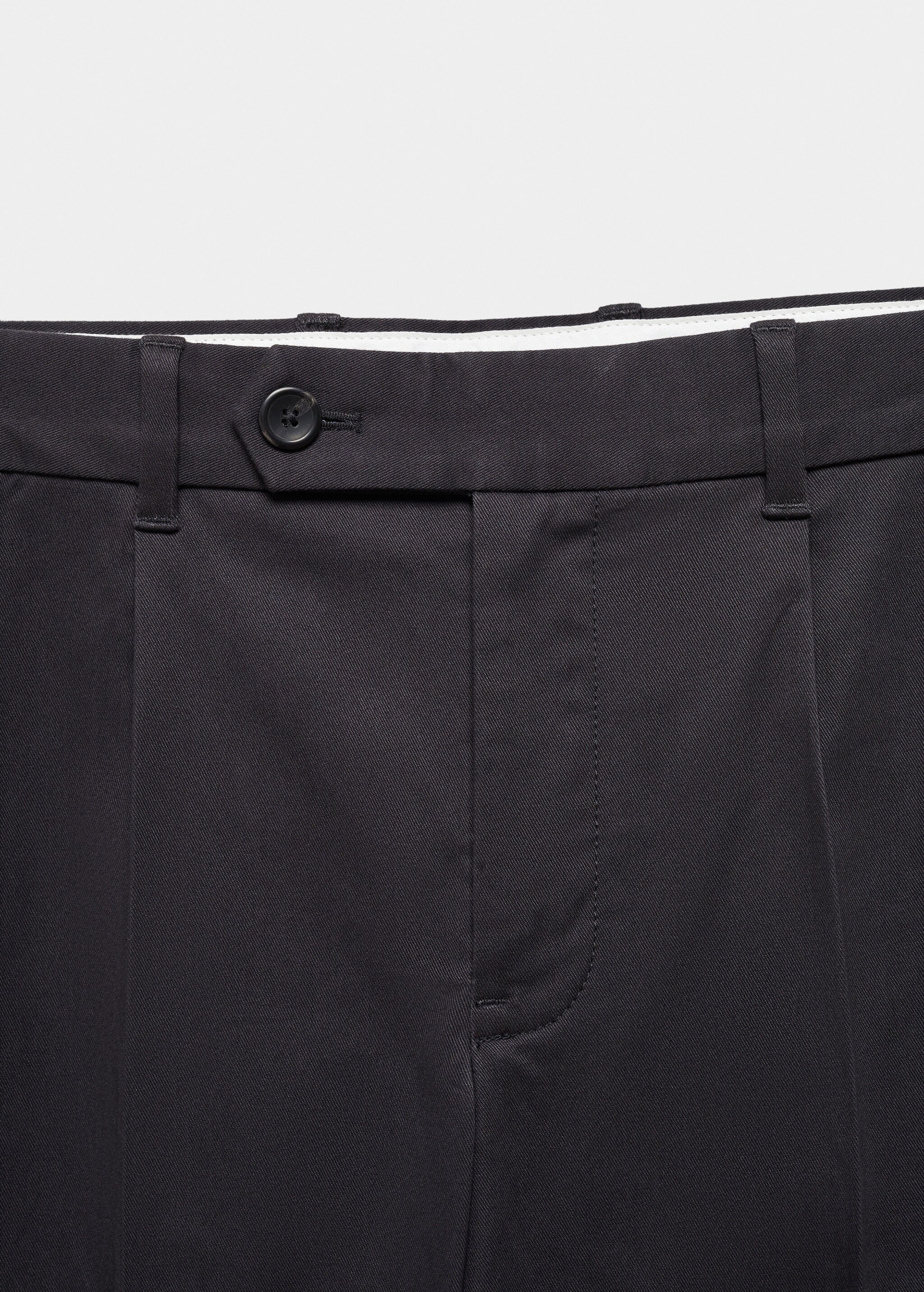 Pantalón algodón slim fit pinzas - Detalle del artículo 8