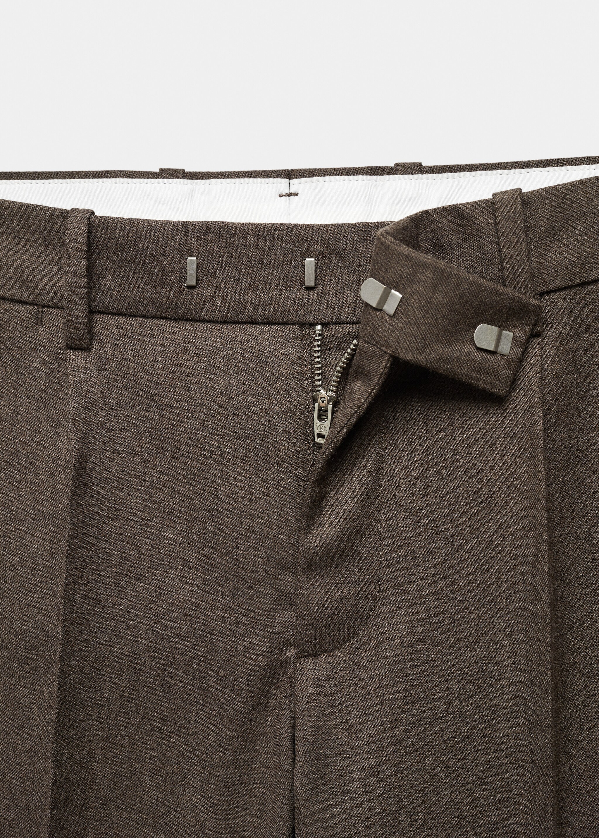 Pleat detail wool trousers - Details of the article 8