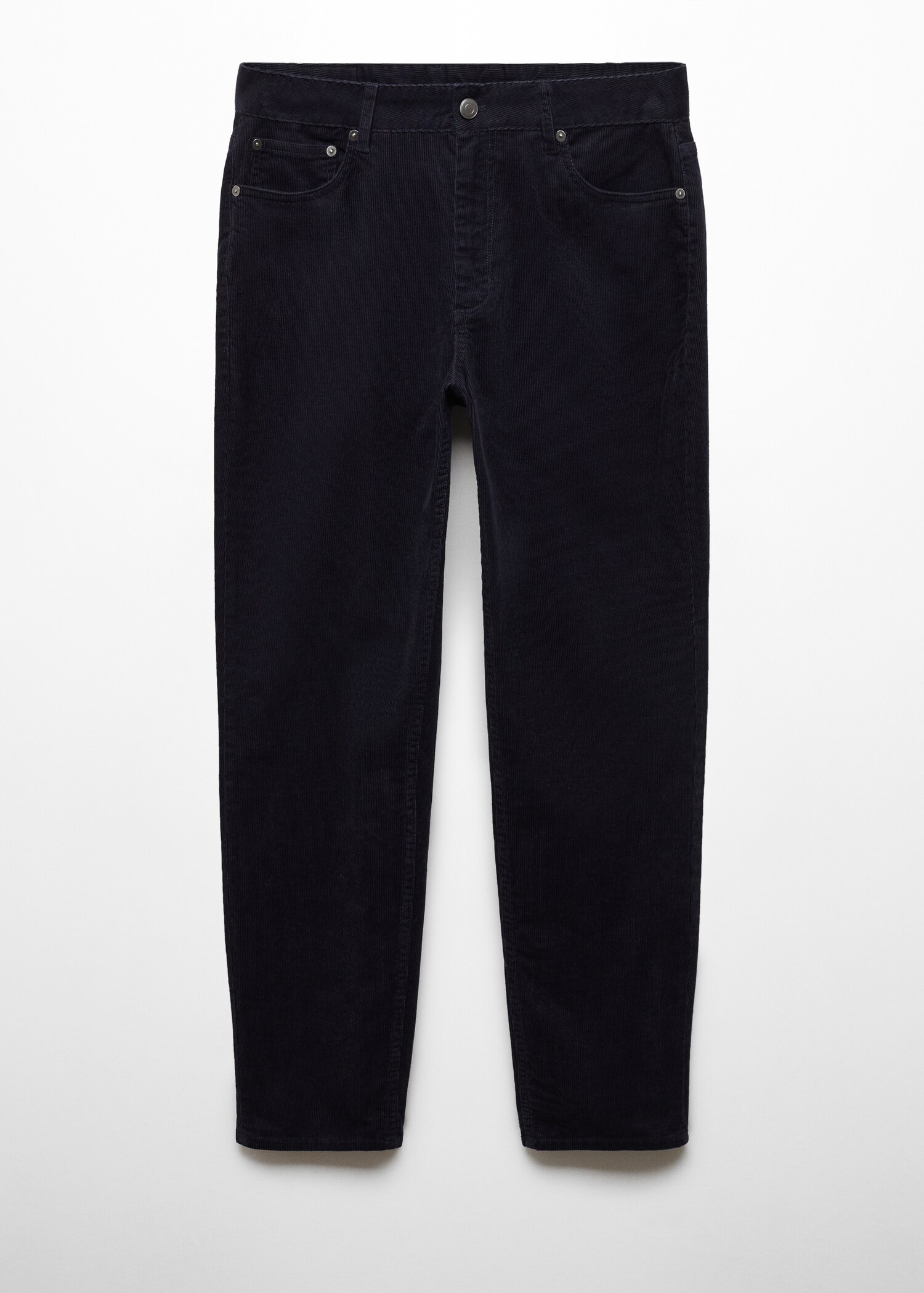 Micro-corduroy slim-fit trousers  - Article without model