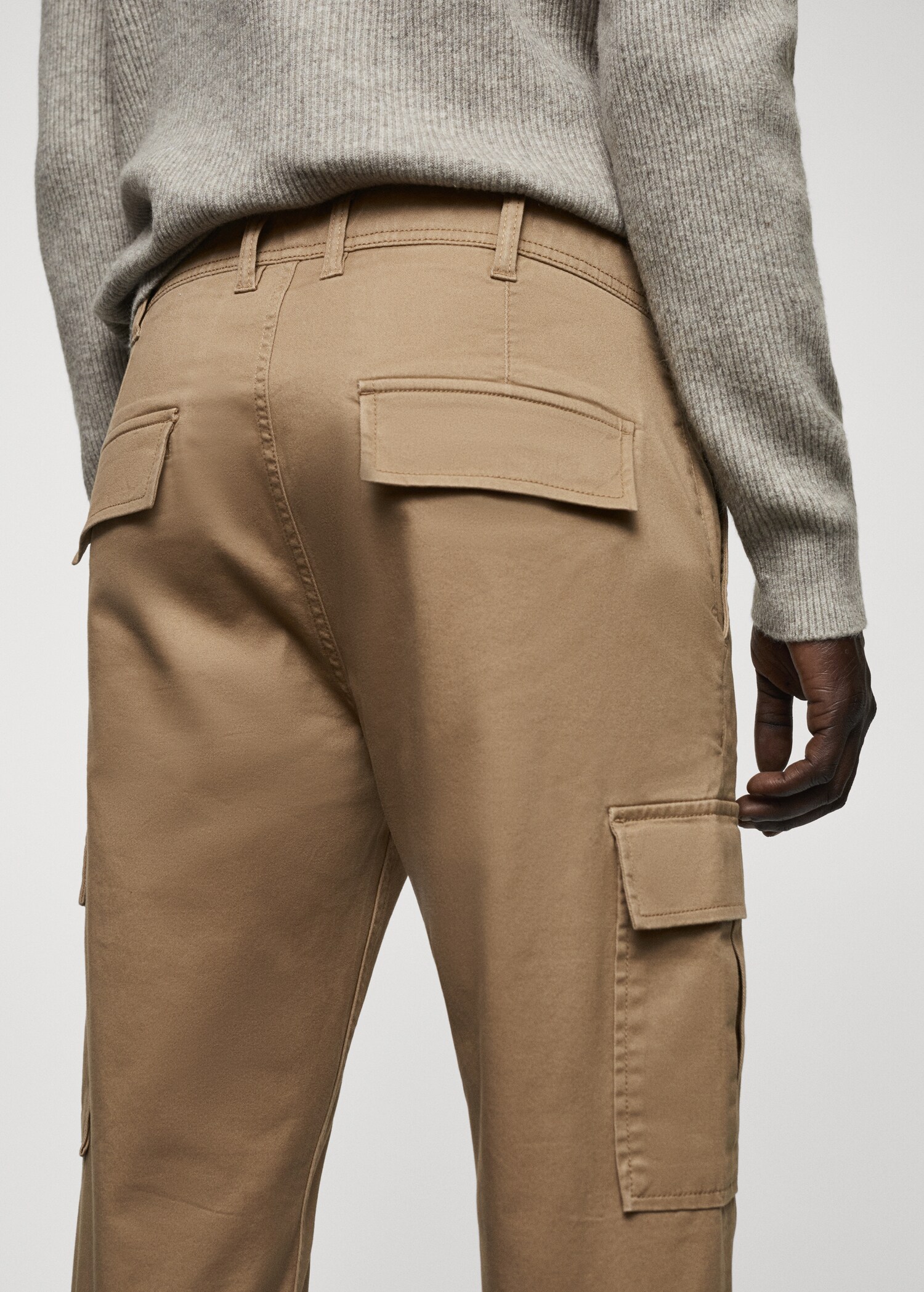 Calças cargo de algodão slim fit - Pormenor do artigo 4
