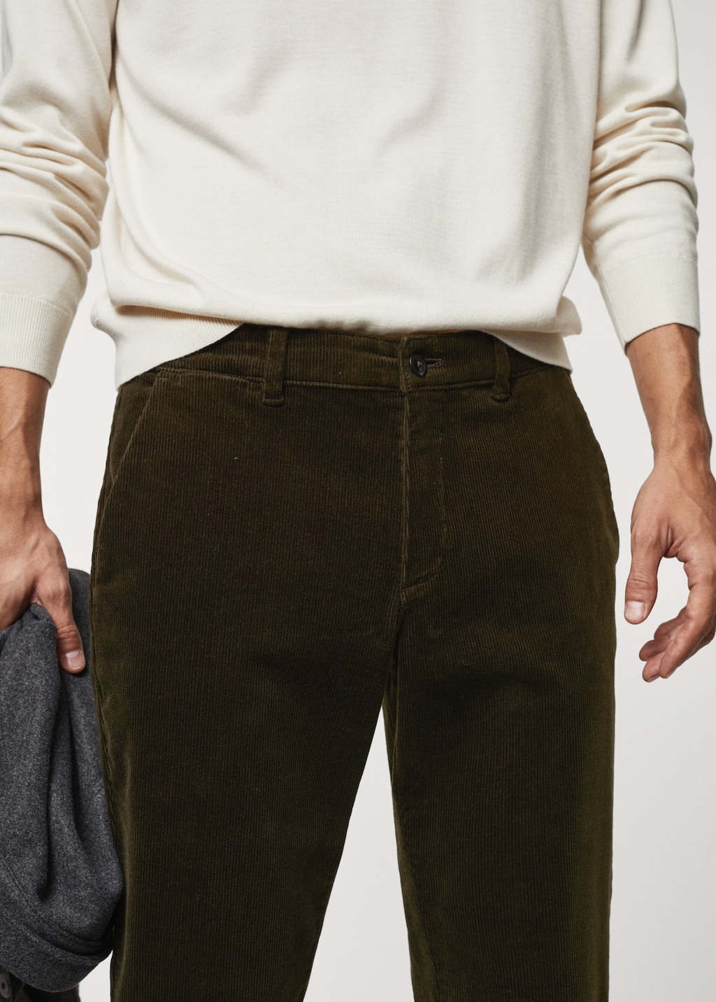 Pantalon velour mango hotsell