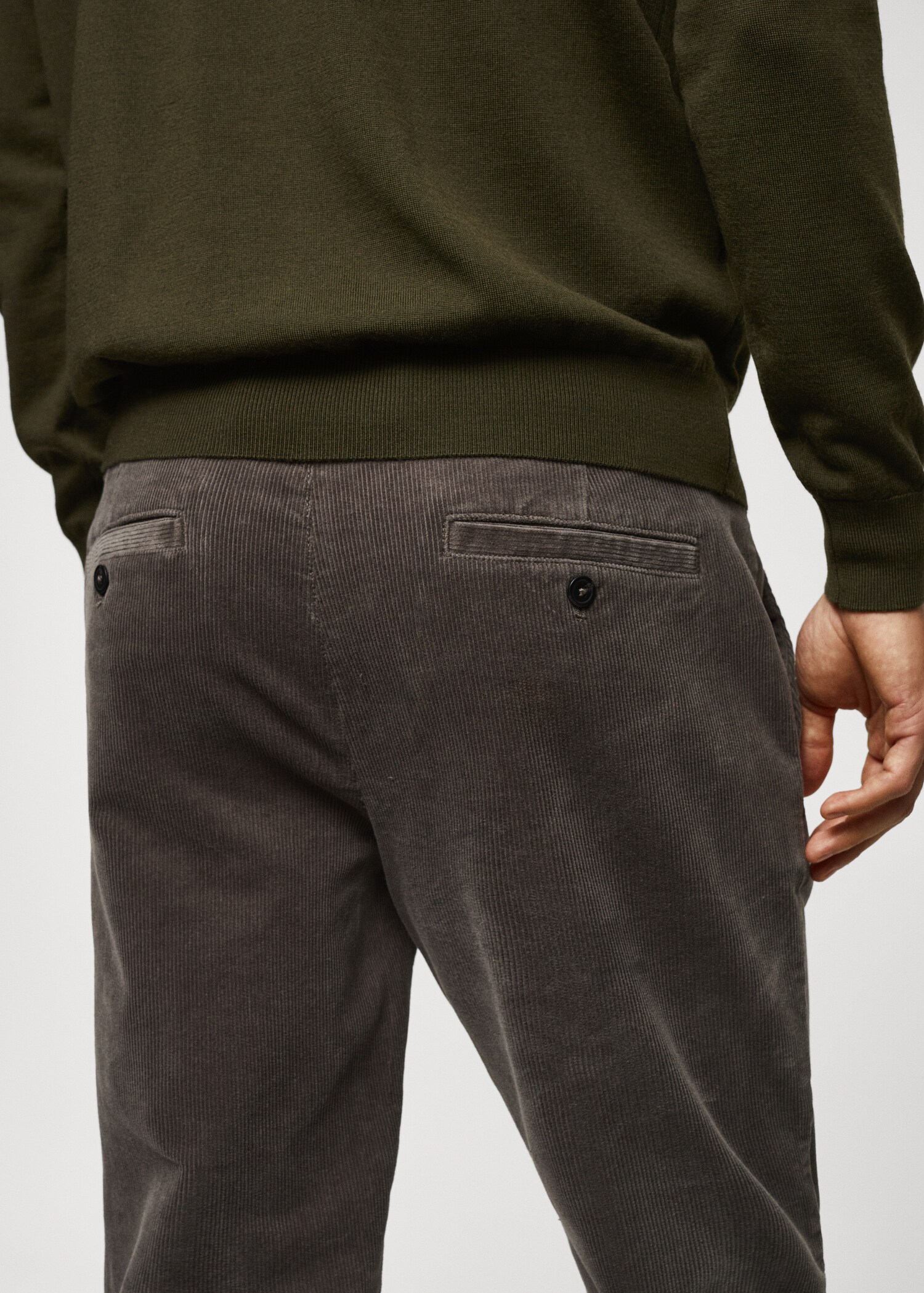 Pantaloni micro velluto a coste slim-fit - Dettaglio dell'articolo 2