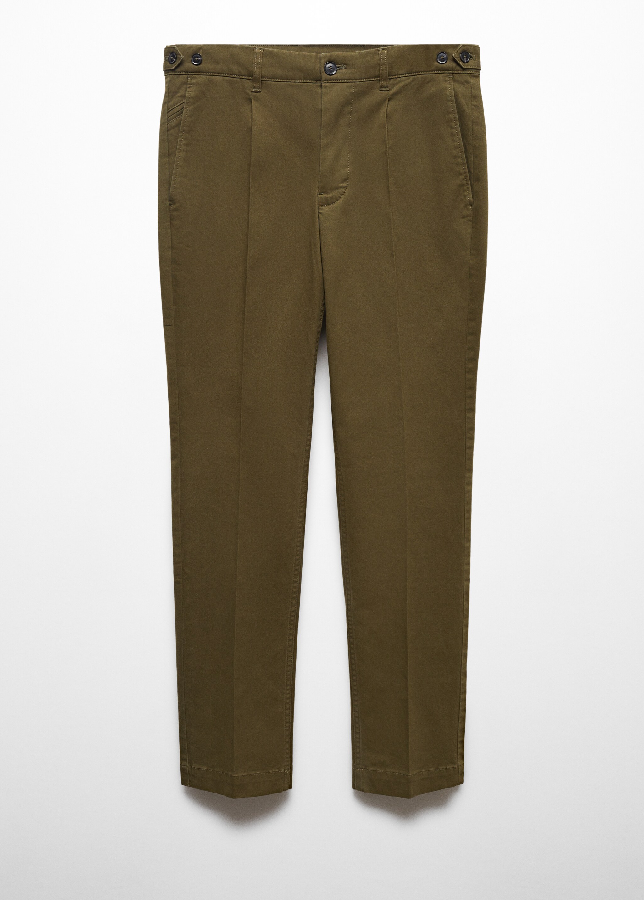 Pleated slim fit chinos - Article without model