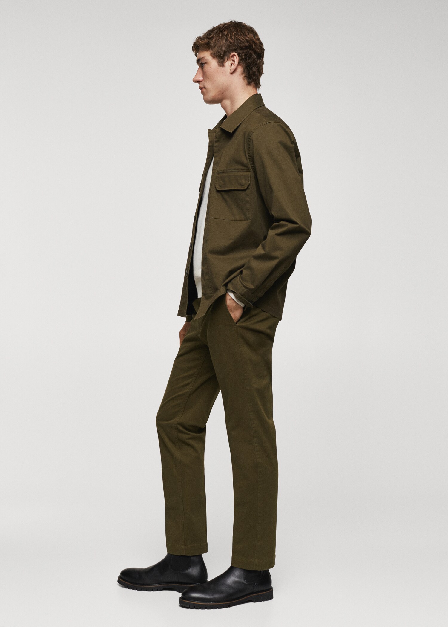 Pantalon chino slim fit pinces - Détail de l'article 2