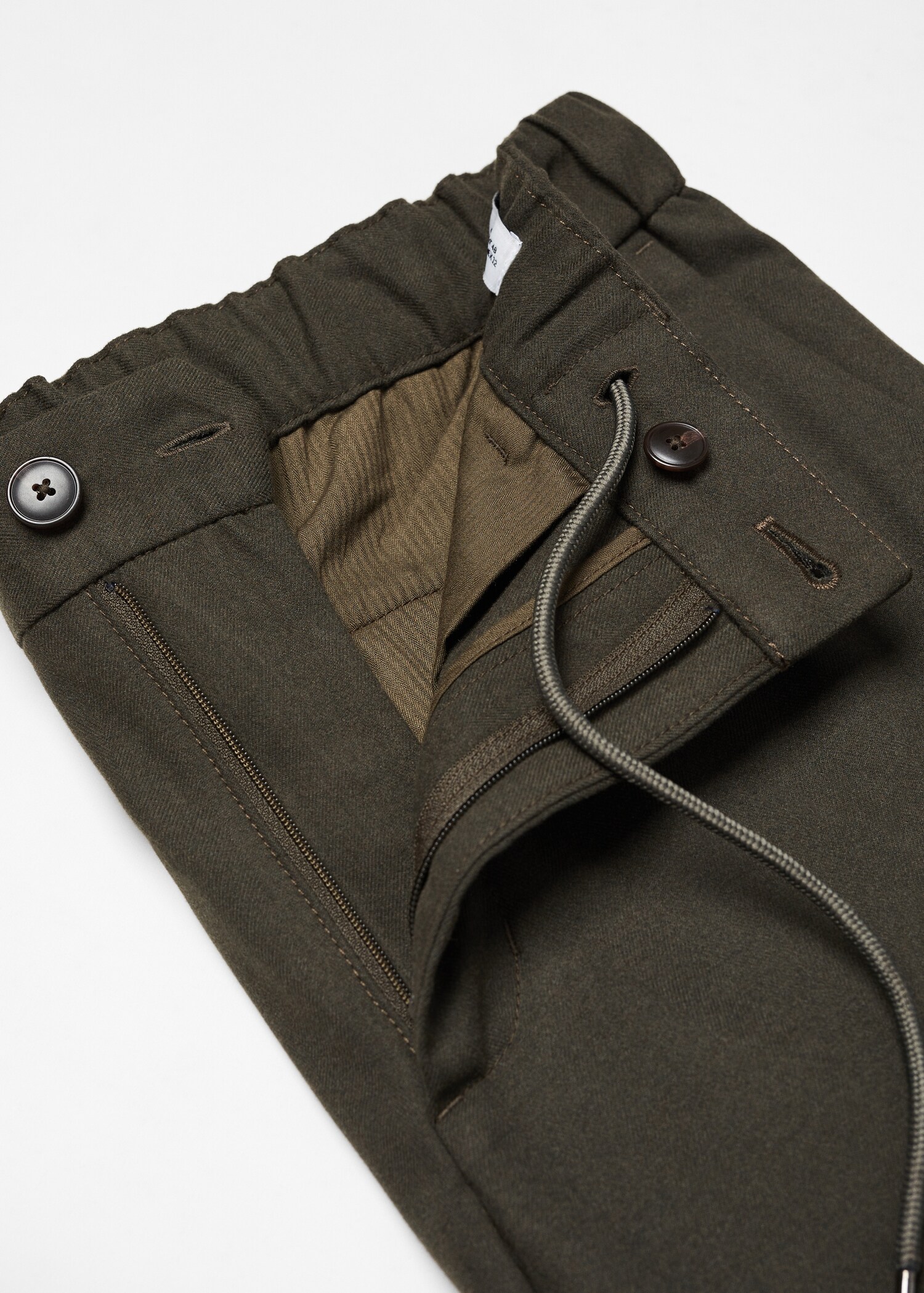 Slim-fit jogger trousers with drawstring  - Details of the article 8