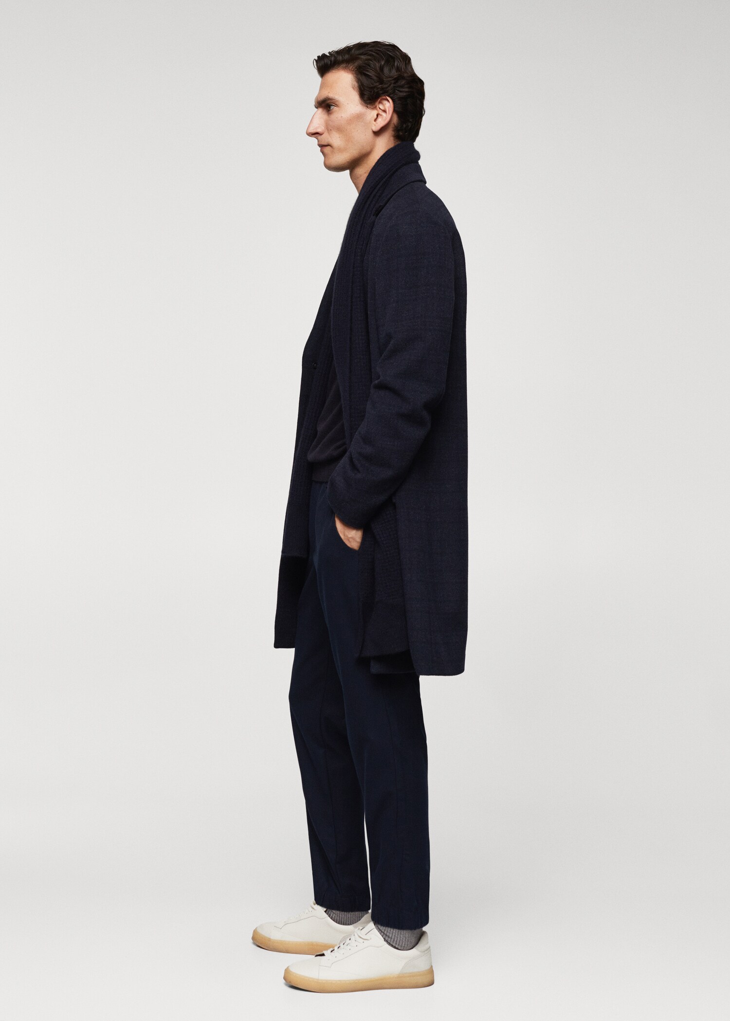 Slim-fit jogger trousers with drawstring  - Details of the article 4