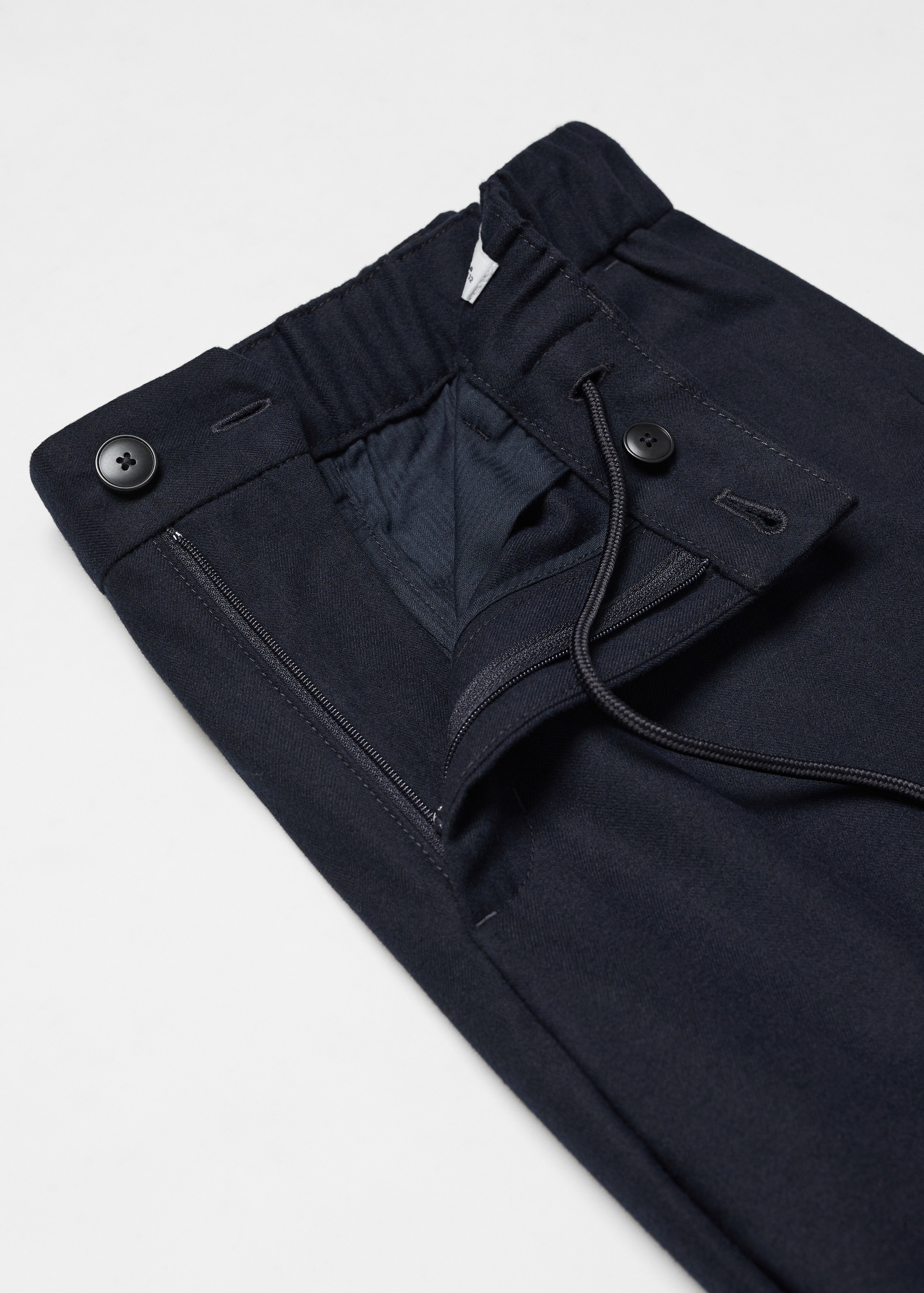 Slim-fit jogger trousers with drawstring  - Details of the article 8
