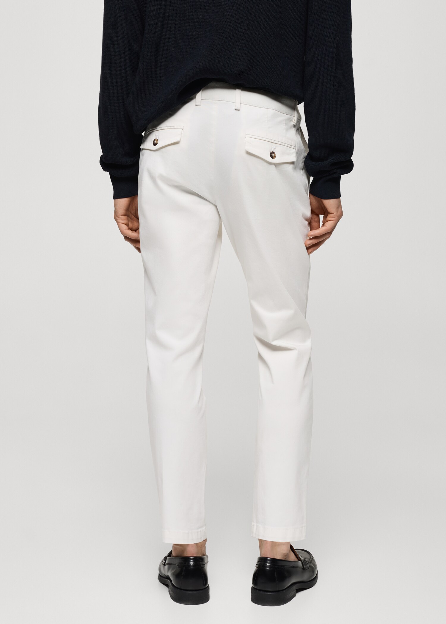 Cotton tapered crop pants - Reverse of the article