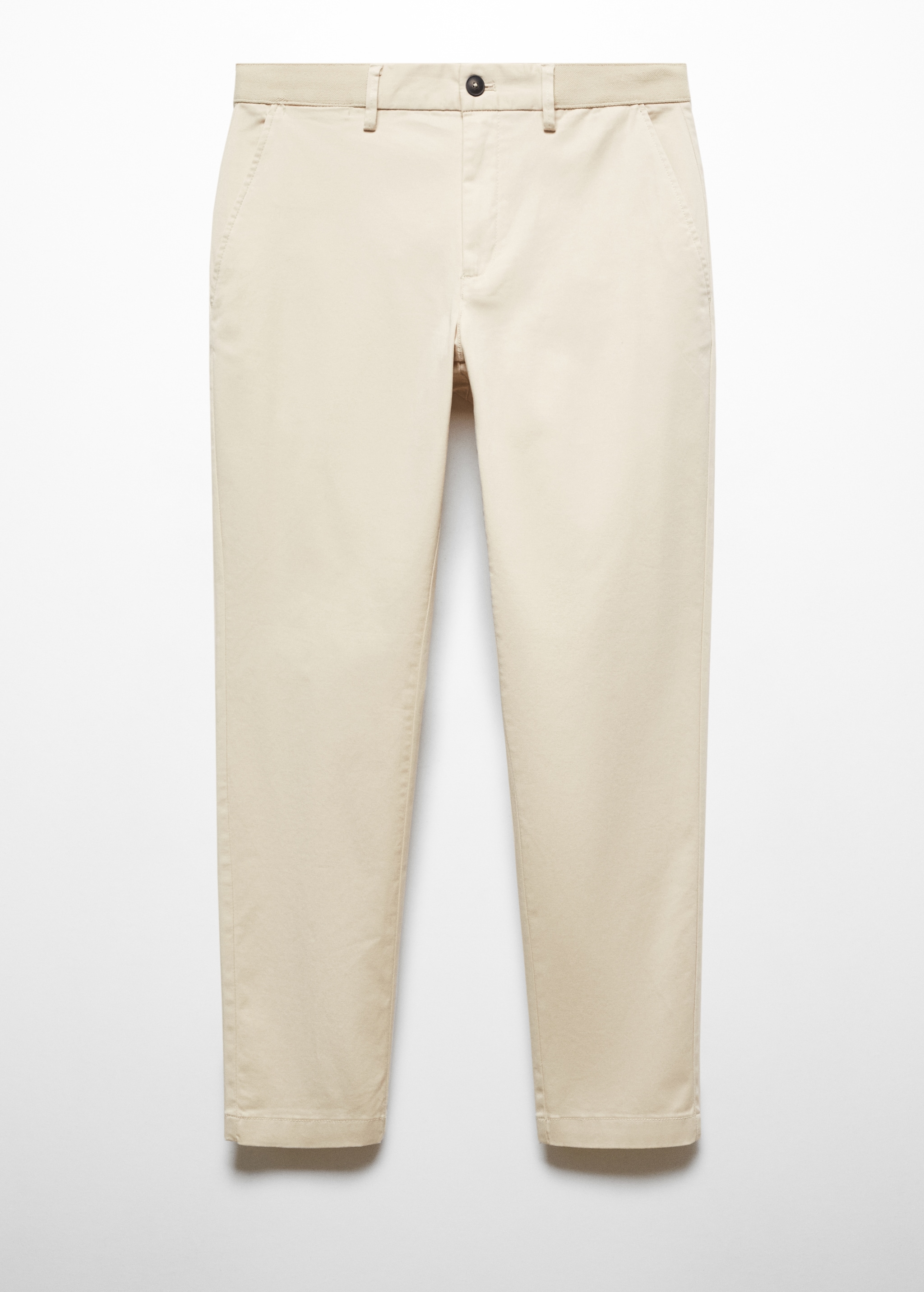 Pantaloni din bumbac tapered cropped - Articol fără model