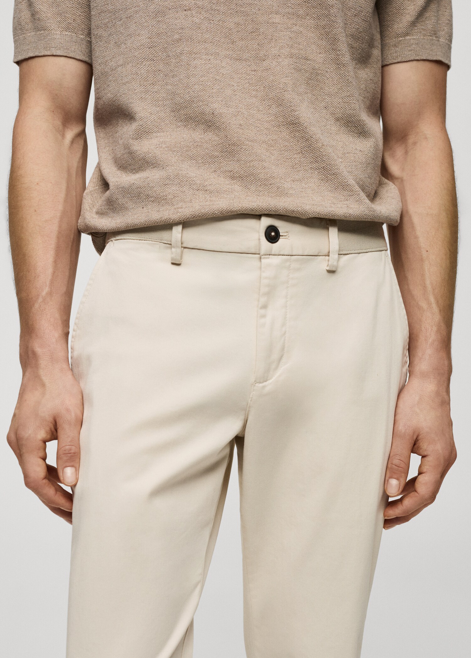 Pantalon coton tapered crop - Détail de l'article 1