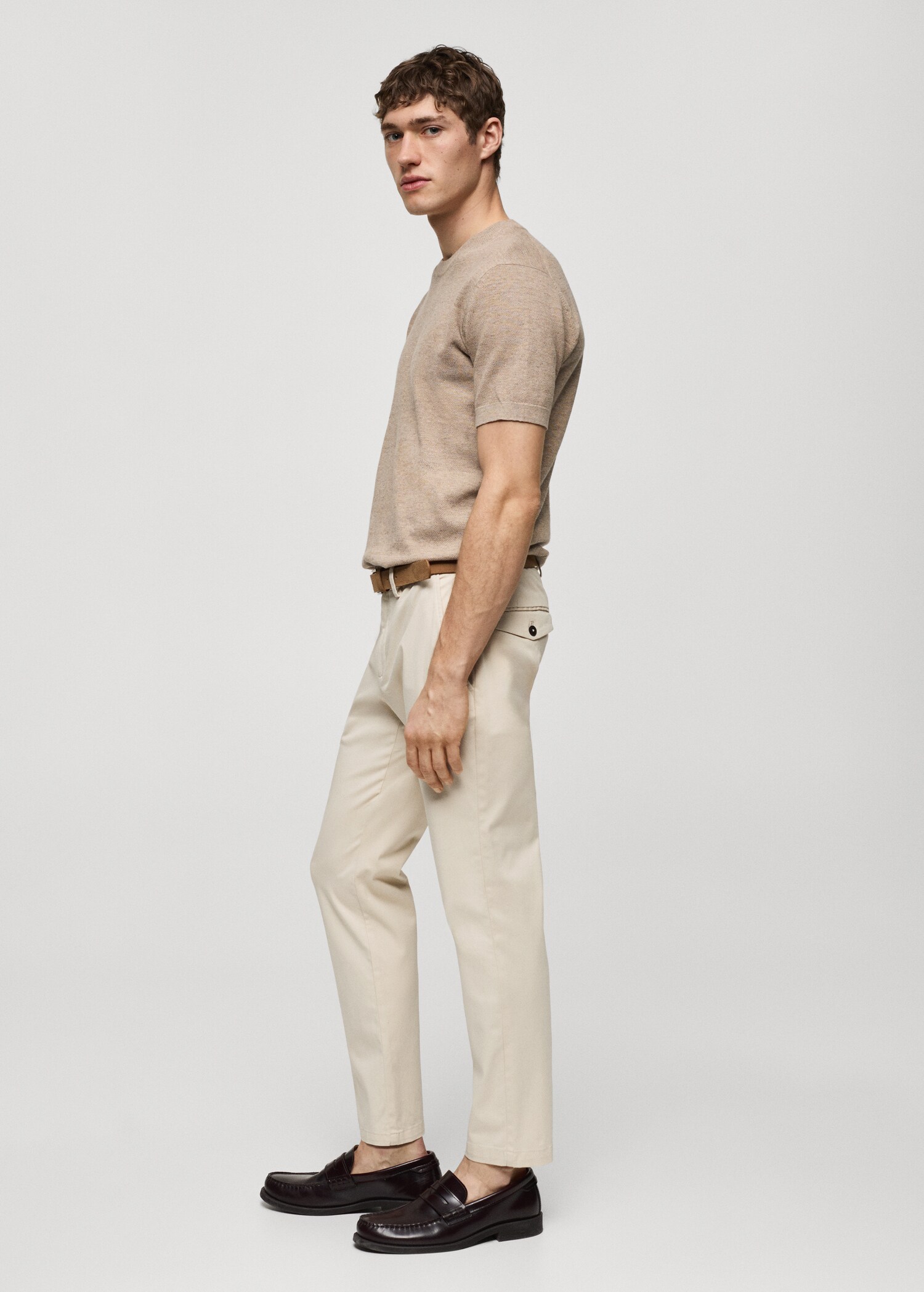 Pantalon coton tapered crop - Détail de l'article 2