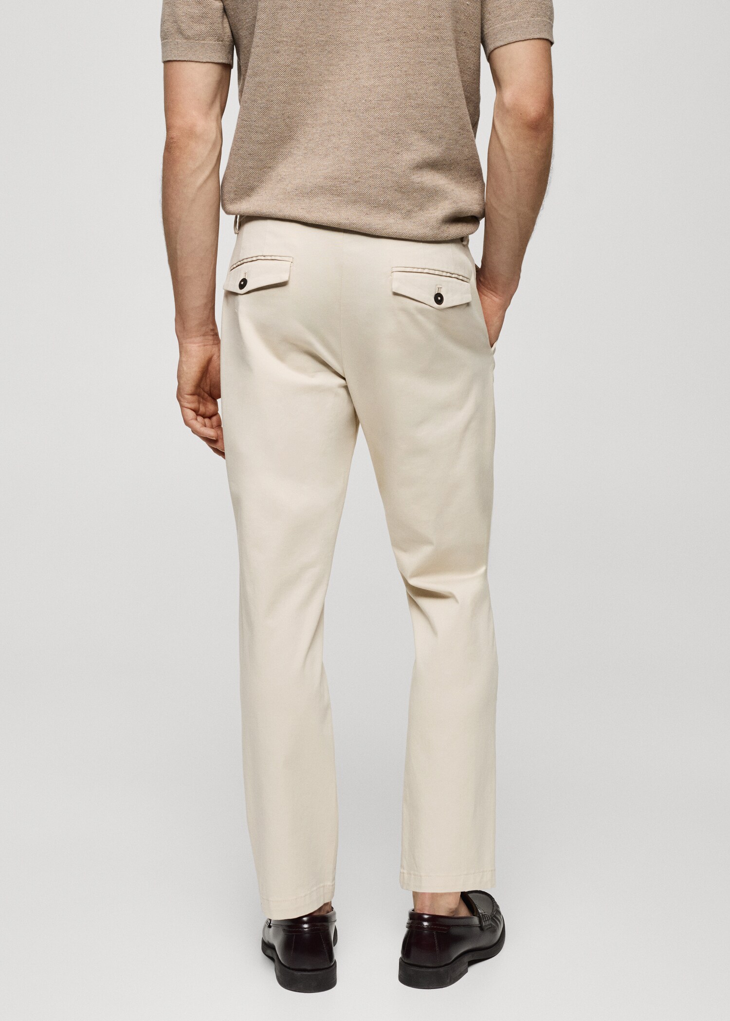 Cotton tapered crop pants - Reverse of the article