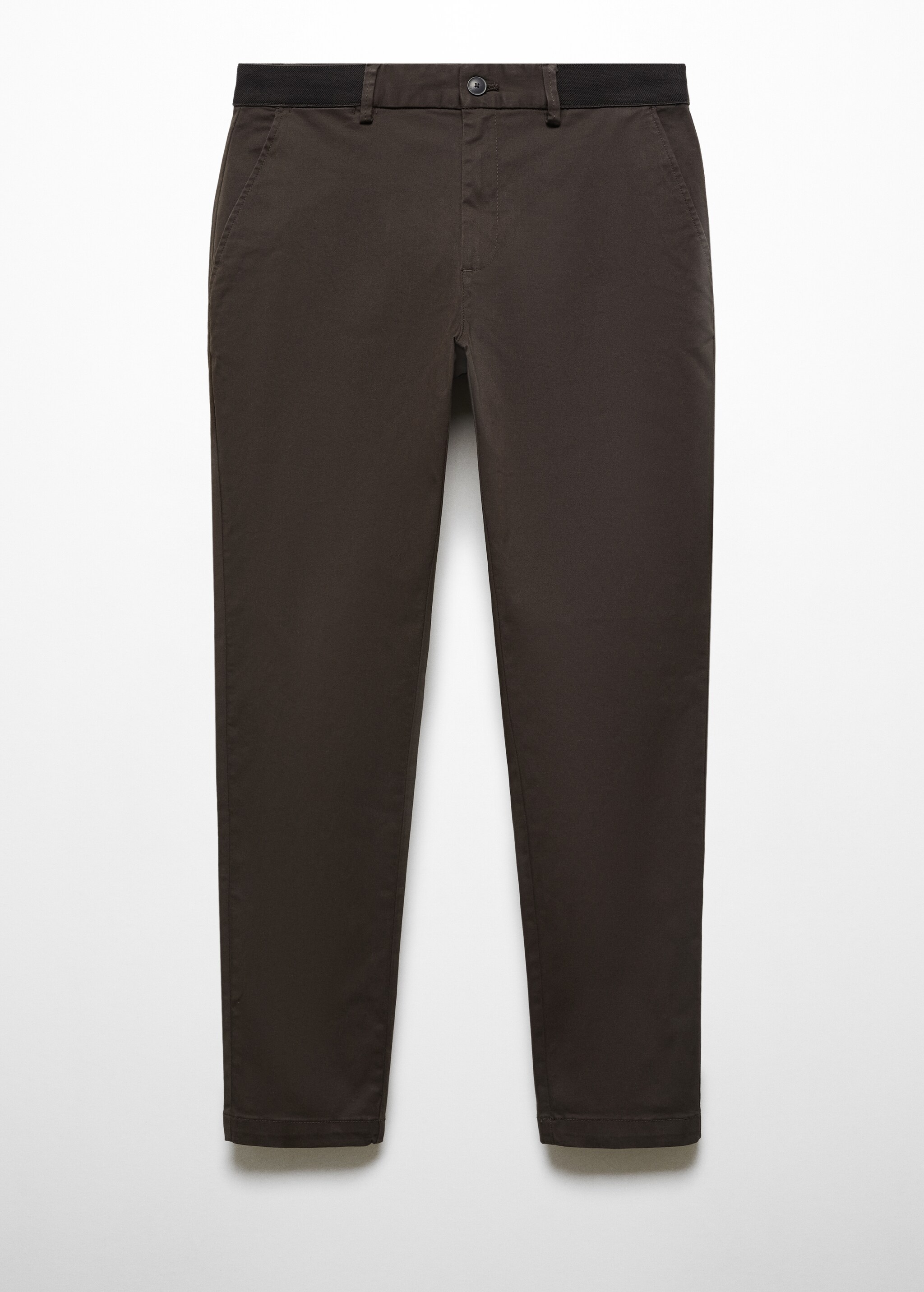 Pantaloni din bumbac tapered cropped - Articol fără model