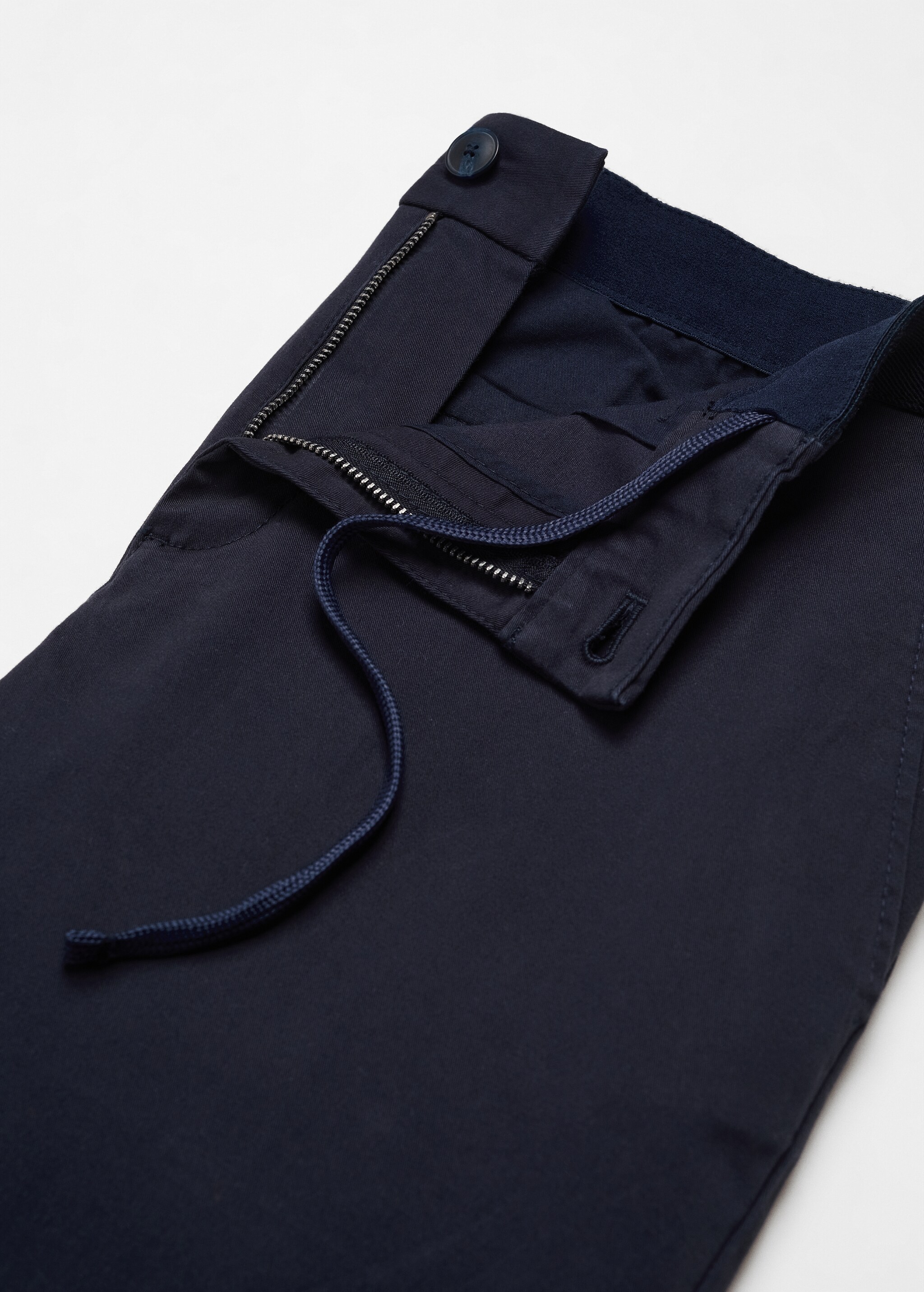 Cotton tapered crop pants - Details of the article 8