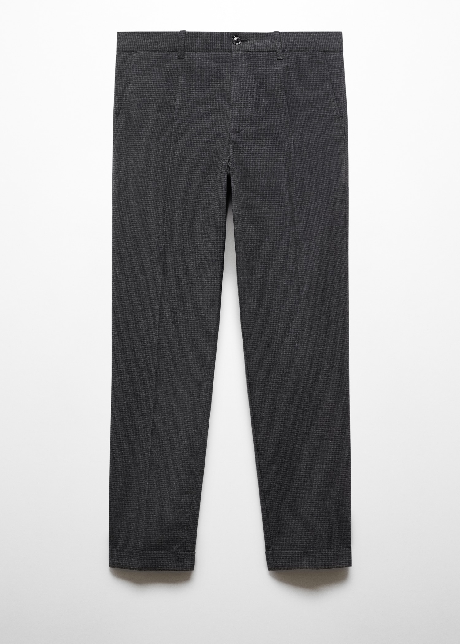 Slim-fit cotton trousers - Article without model