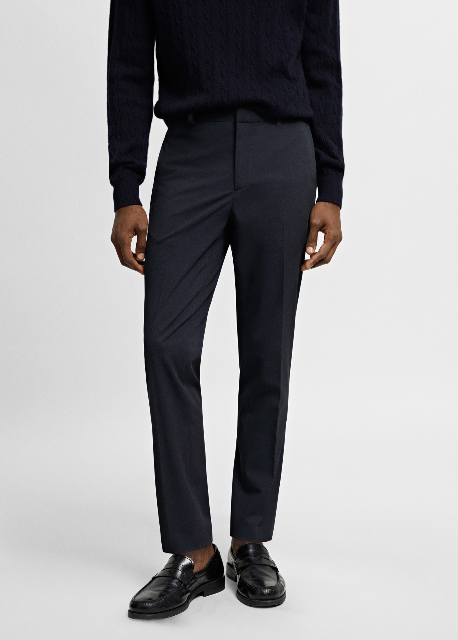 Super slim fit suit trousers