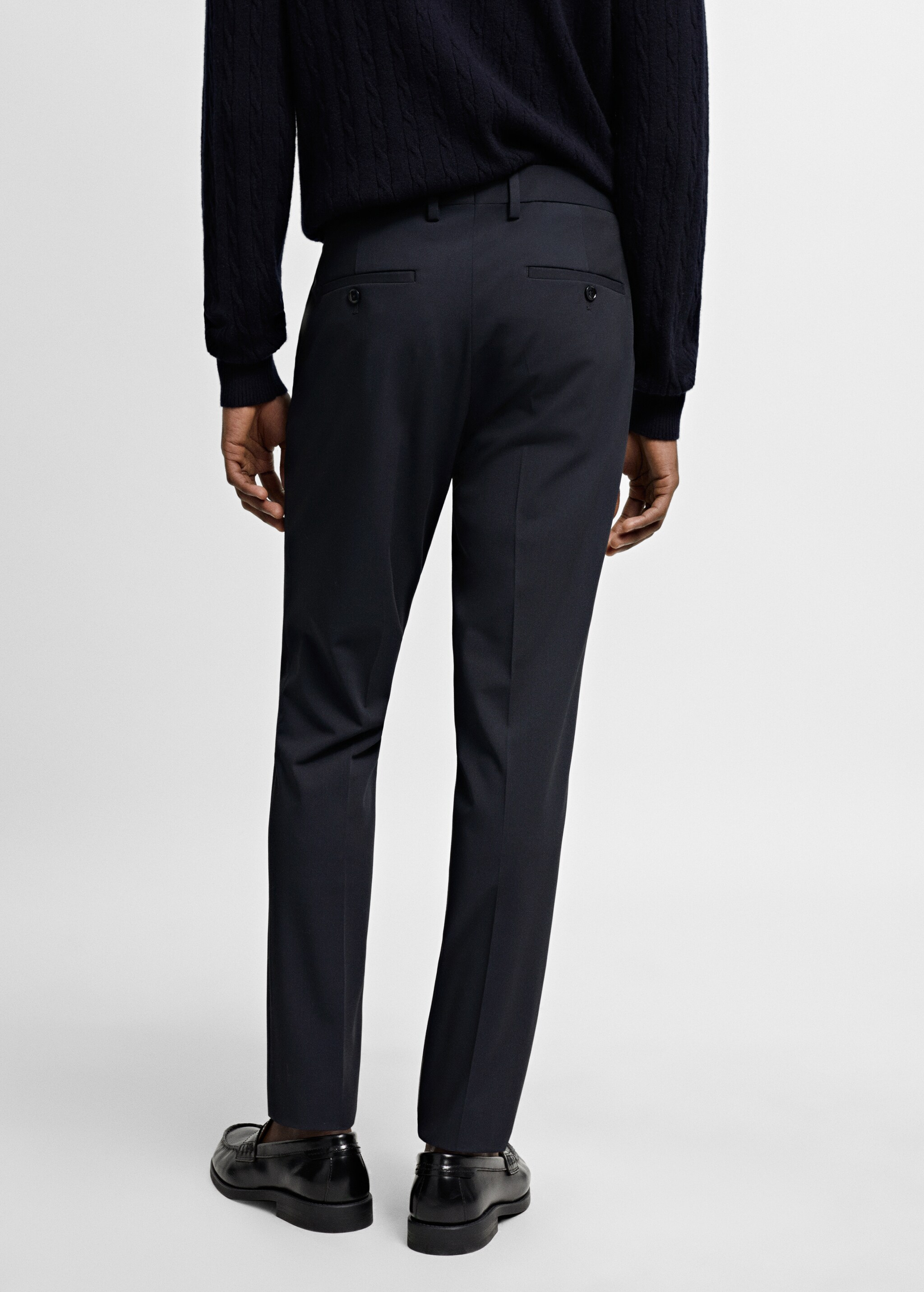 Super slim fit suit trousers - Reverse of the article