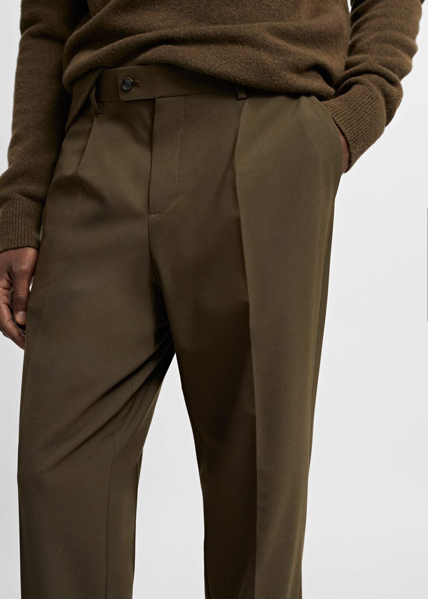 Slim fit suit trousers - Details of the article 1