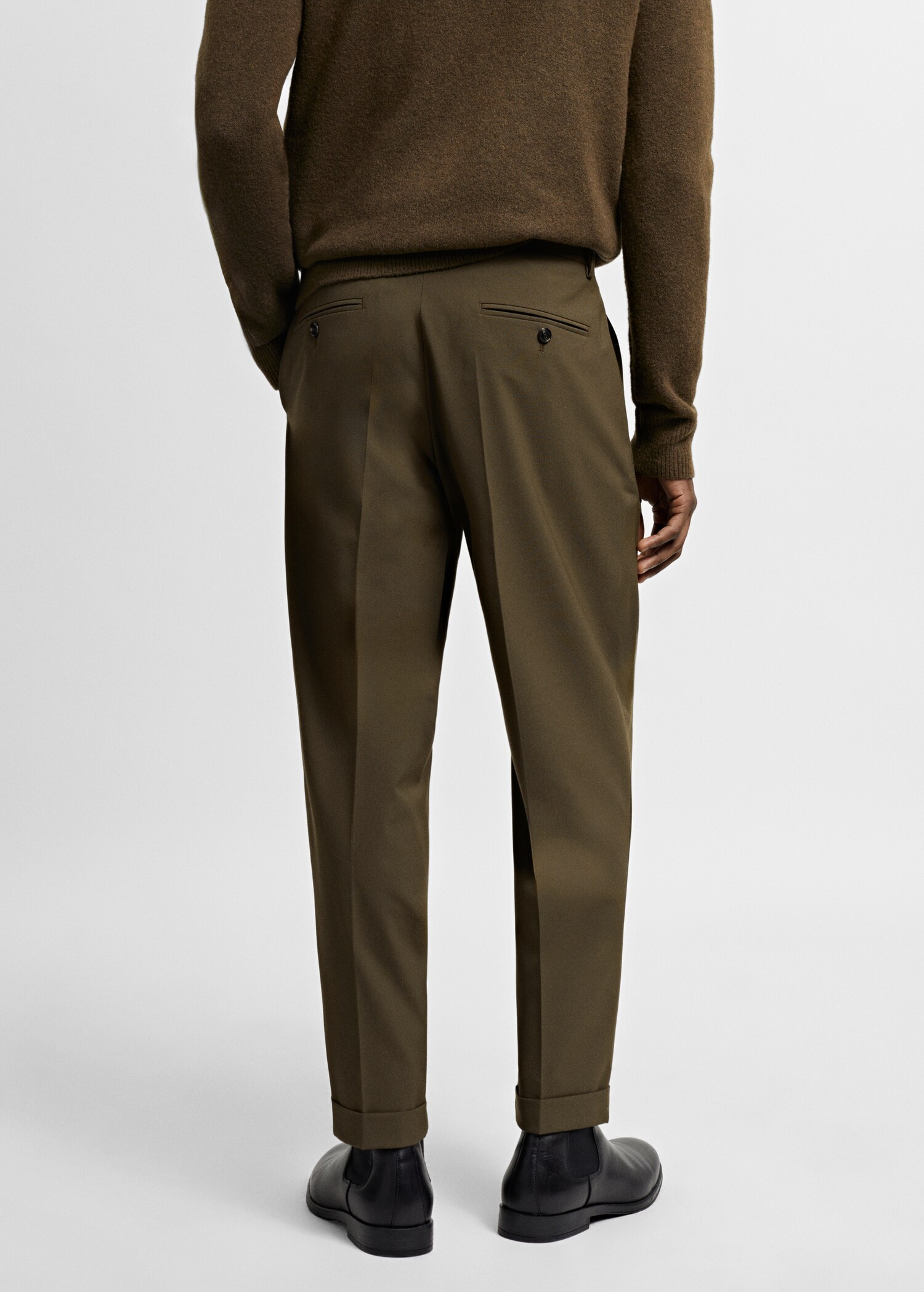 Slim fit suit trousers - Reverse of the article