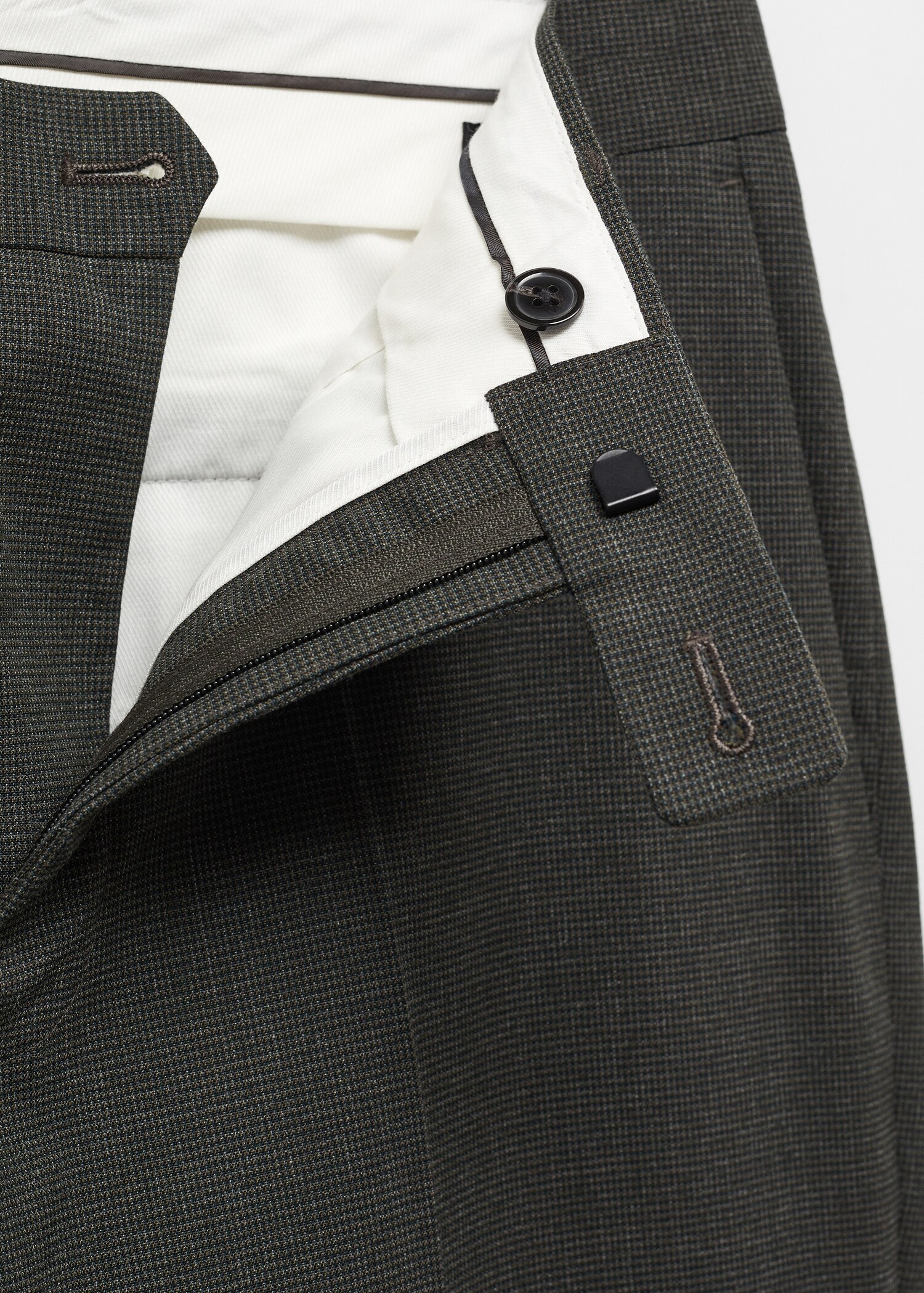 Stretch-fabric slim-fit suit trousers - Details of the article 8