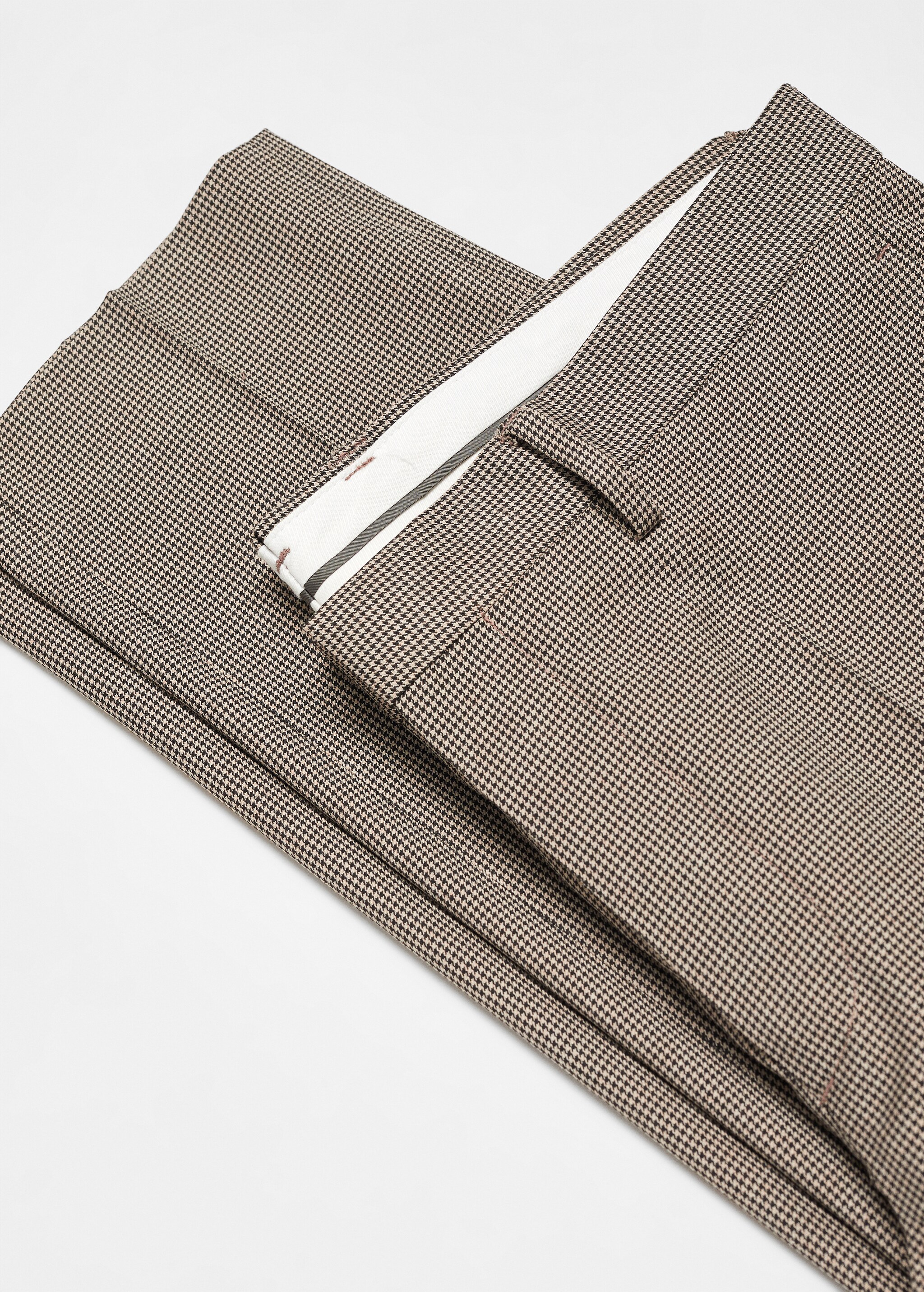 Stretch fabric super slim-fit suit trousers - Details of the article 8