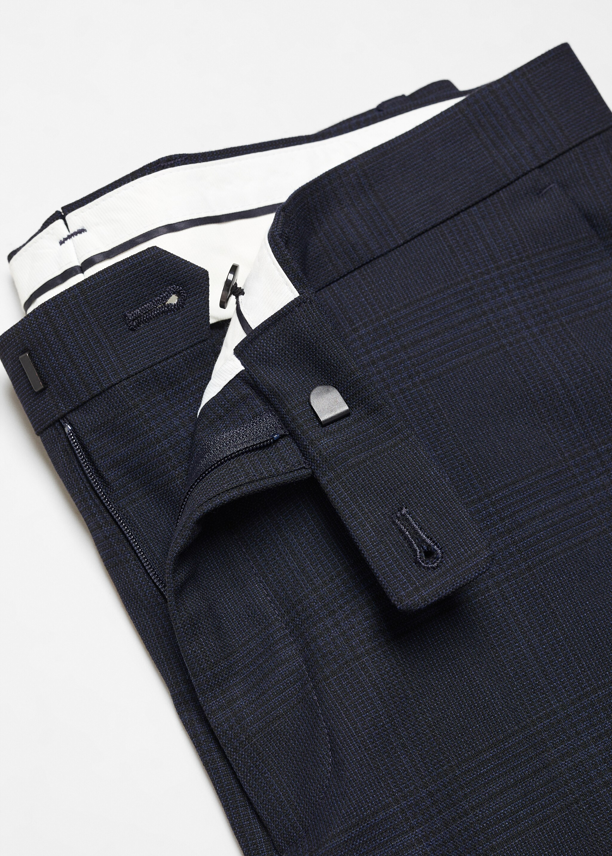 Костюмные брюки super slim fit из ткани стретч - Деталь изделия 8