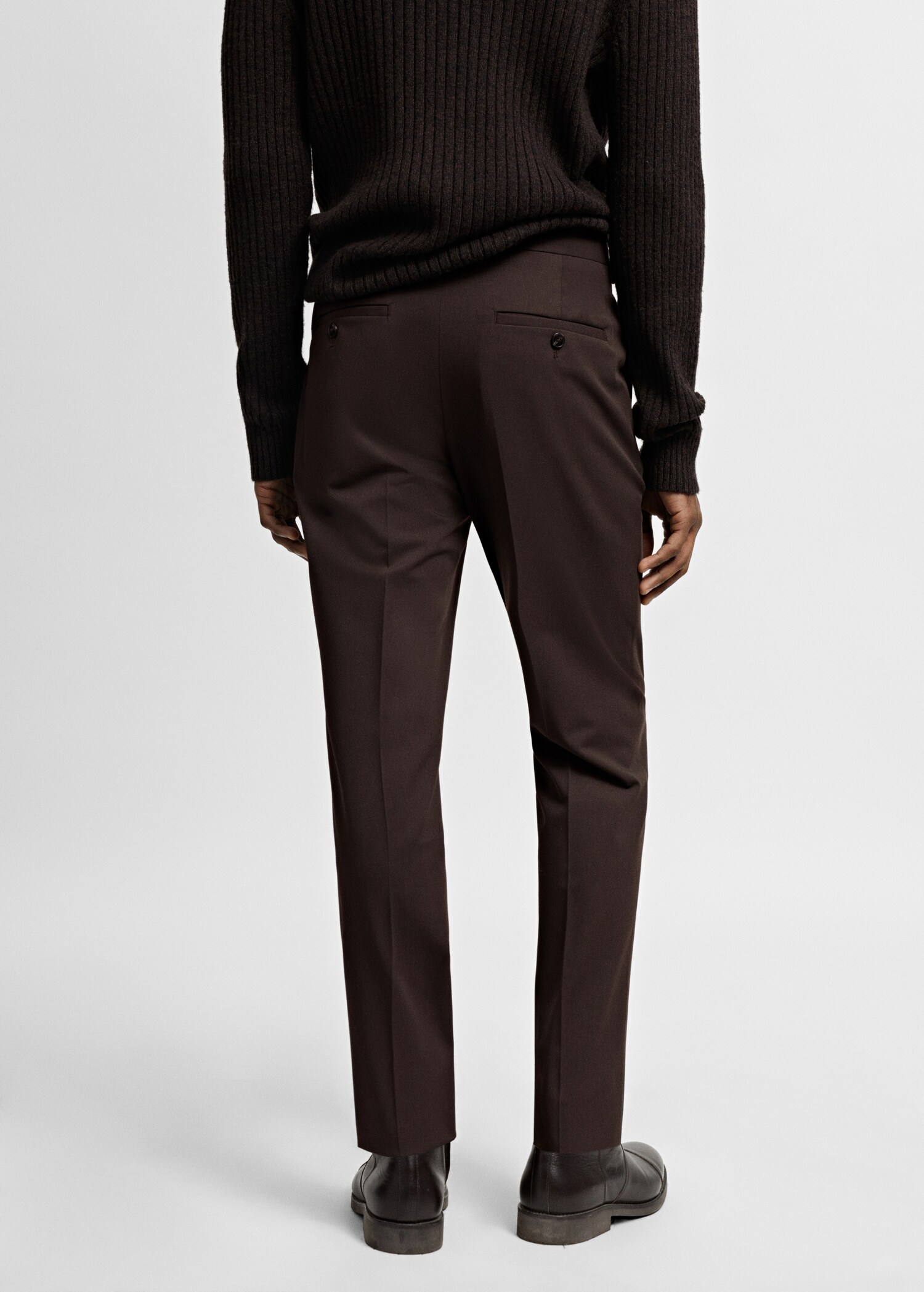 Pantaloni completo super slim-fit tessuto stretch - Retro dell'articolo