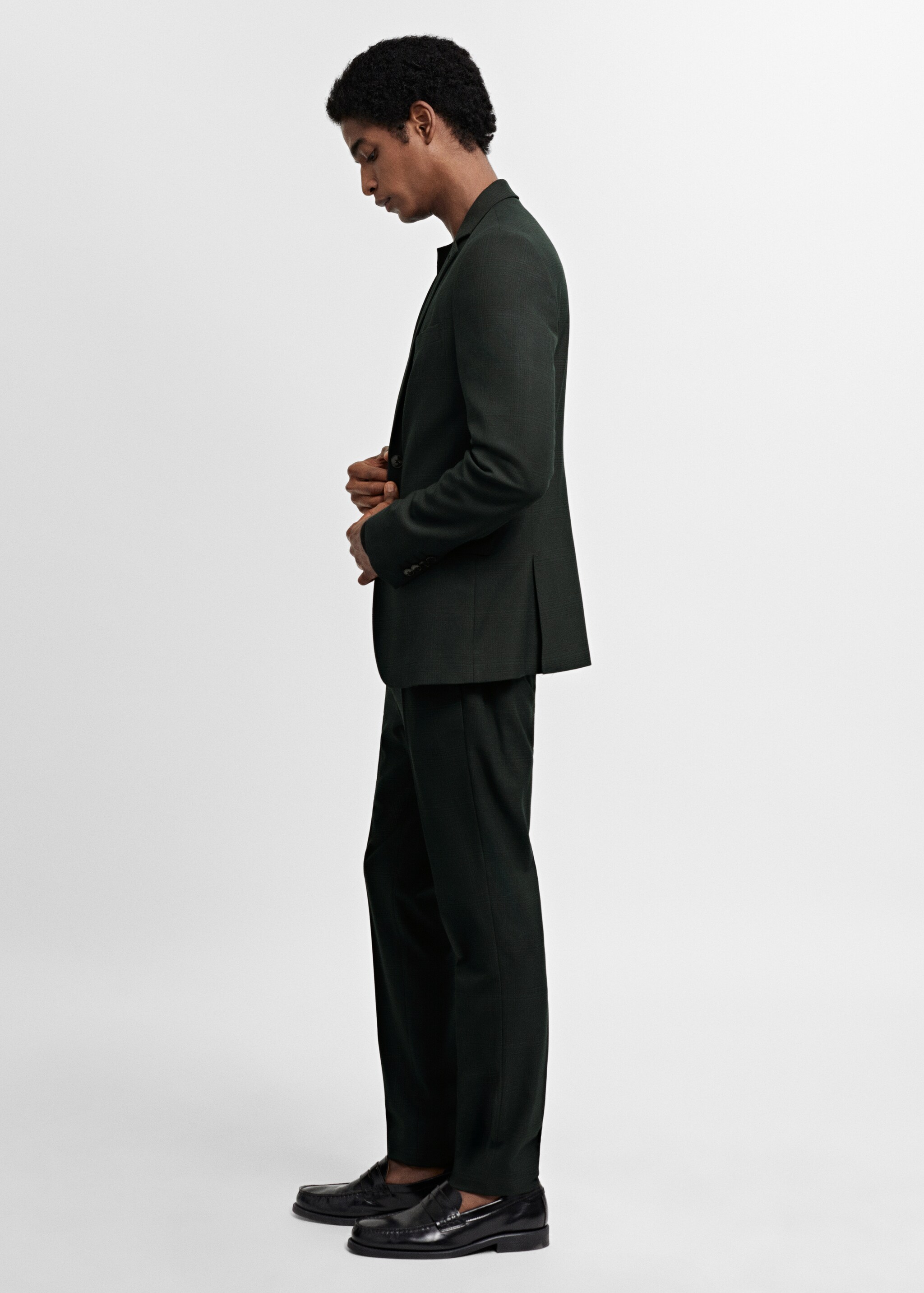 Stretch fabric super slim-fit suit pants - Details of the article 2