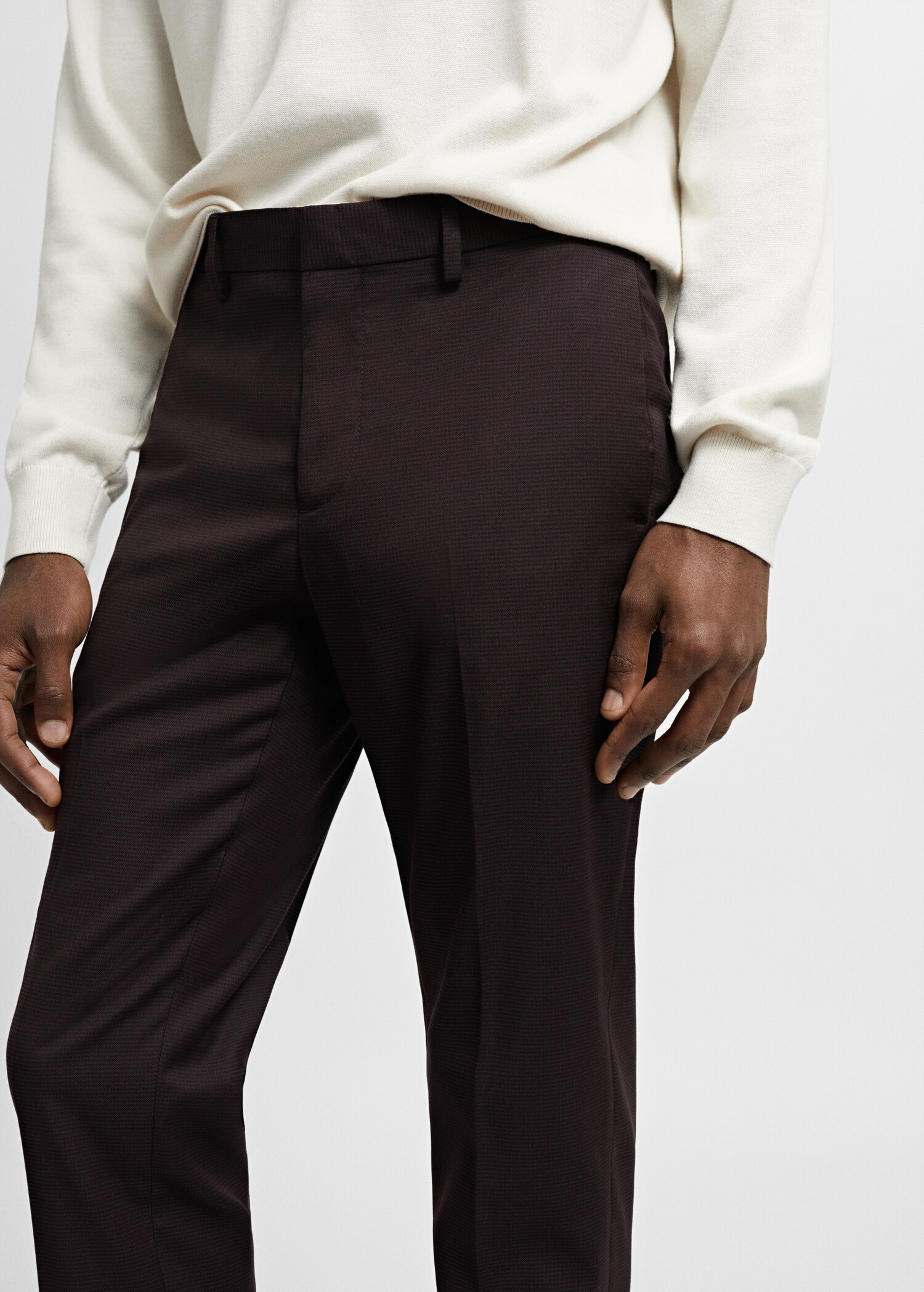 Pantaloni completo super slim-fit tessuto stretch - Dettaglio dell'articolo 1