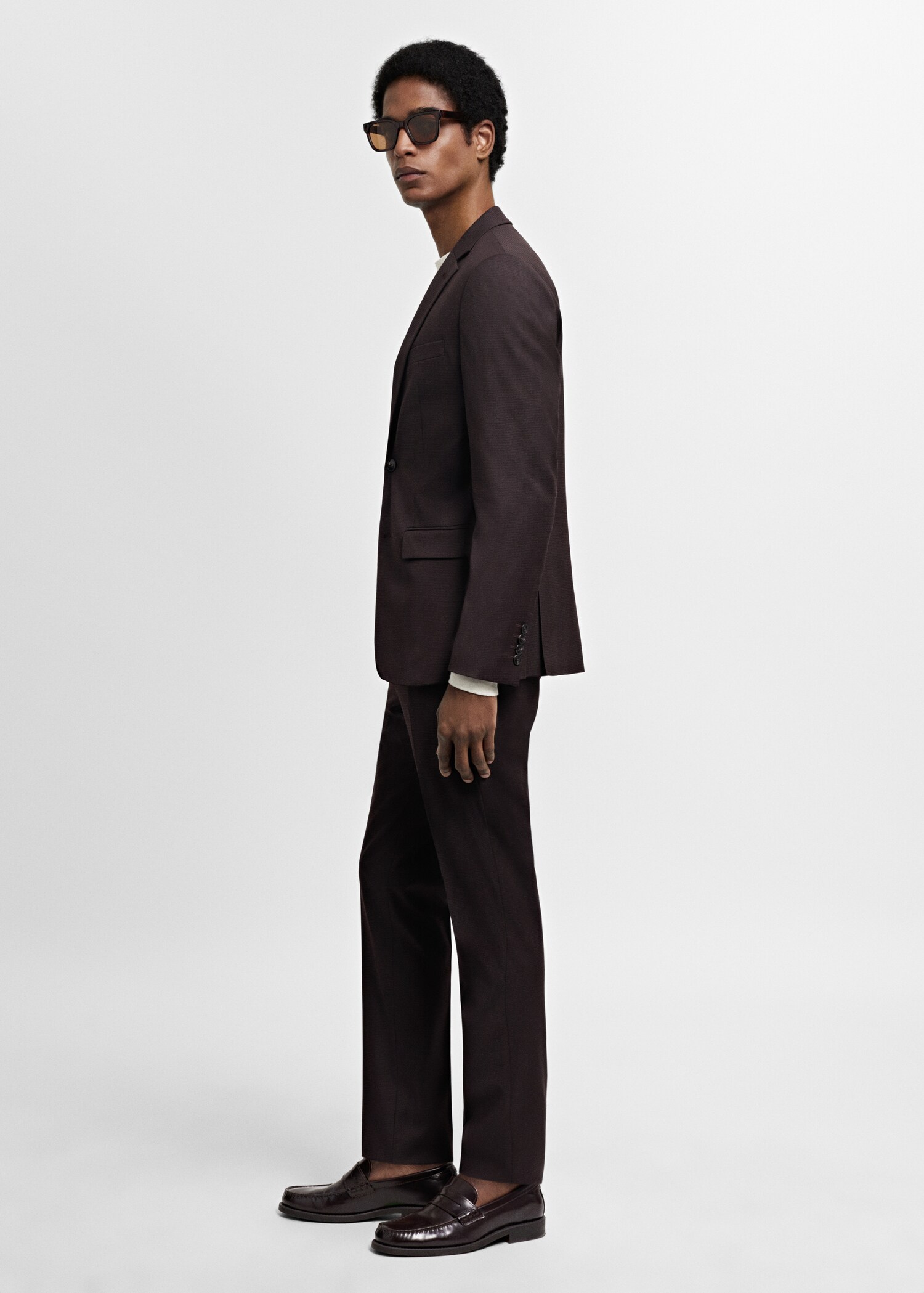 Pantaloni completo super slim-fit tessuto stretch - Dettaglio dell'articolo 2