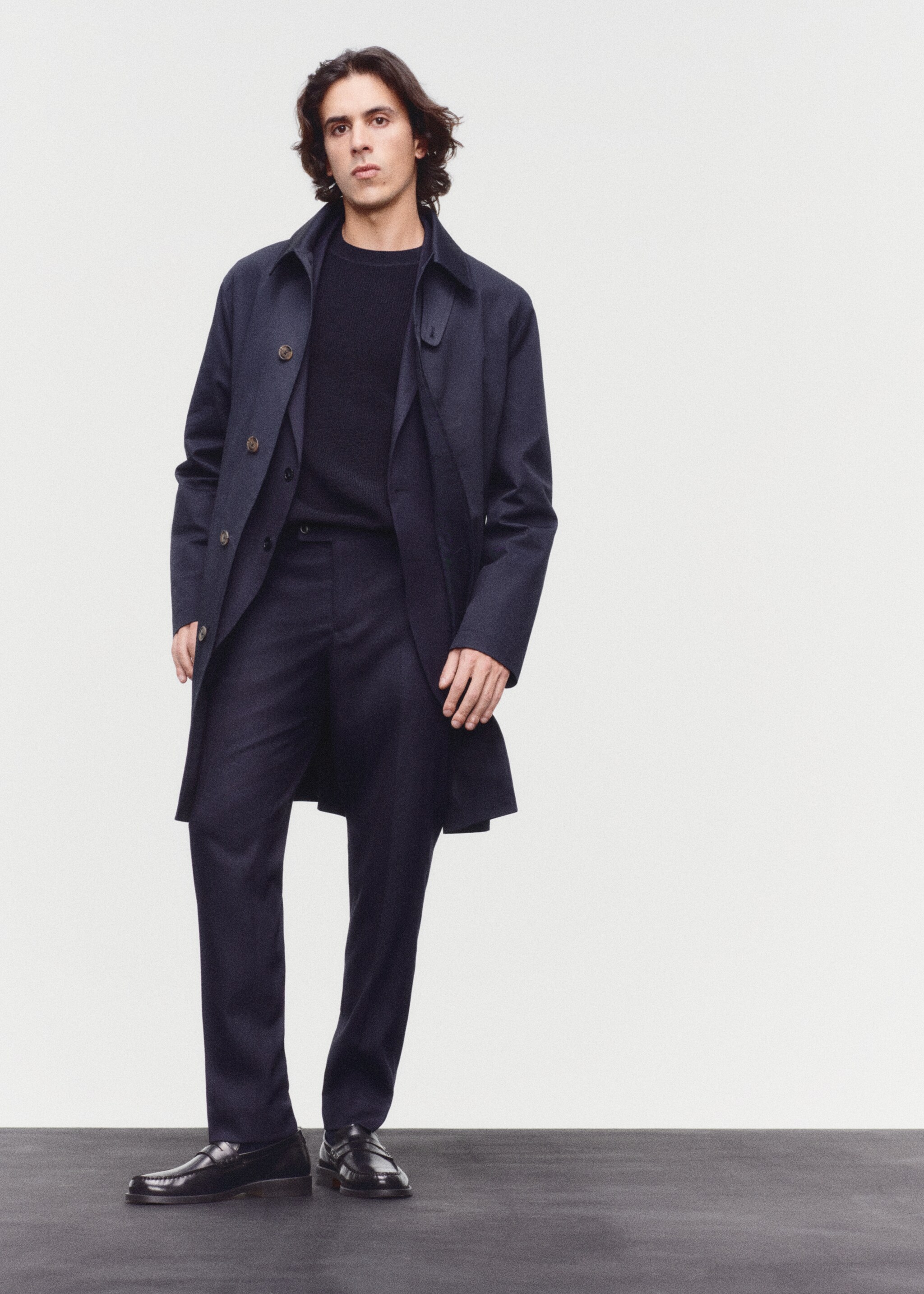 Slim fit cool wool suit trousers - Details of the article 5